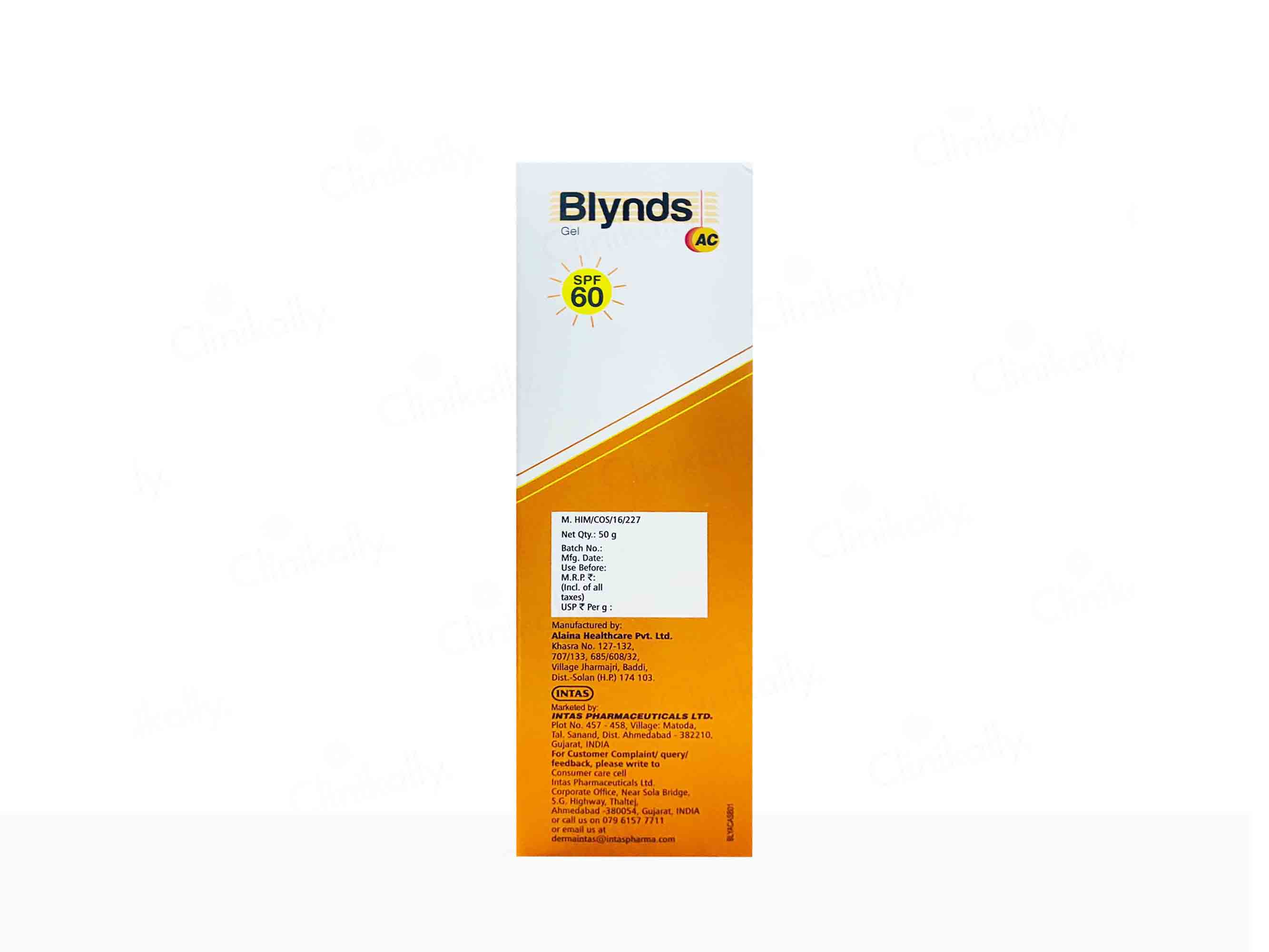 Blynds AC Sunscreen Gel SPF 60+ PA+++ - Image 3
