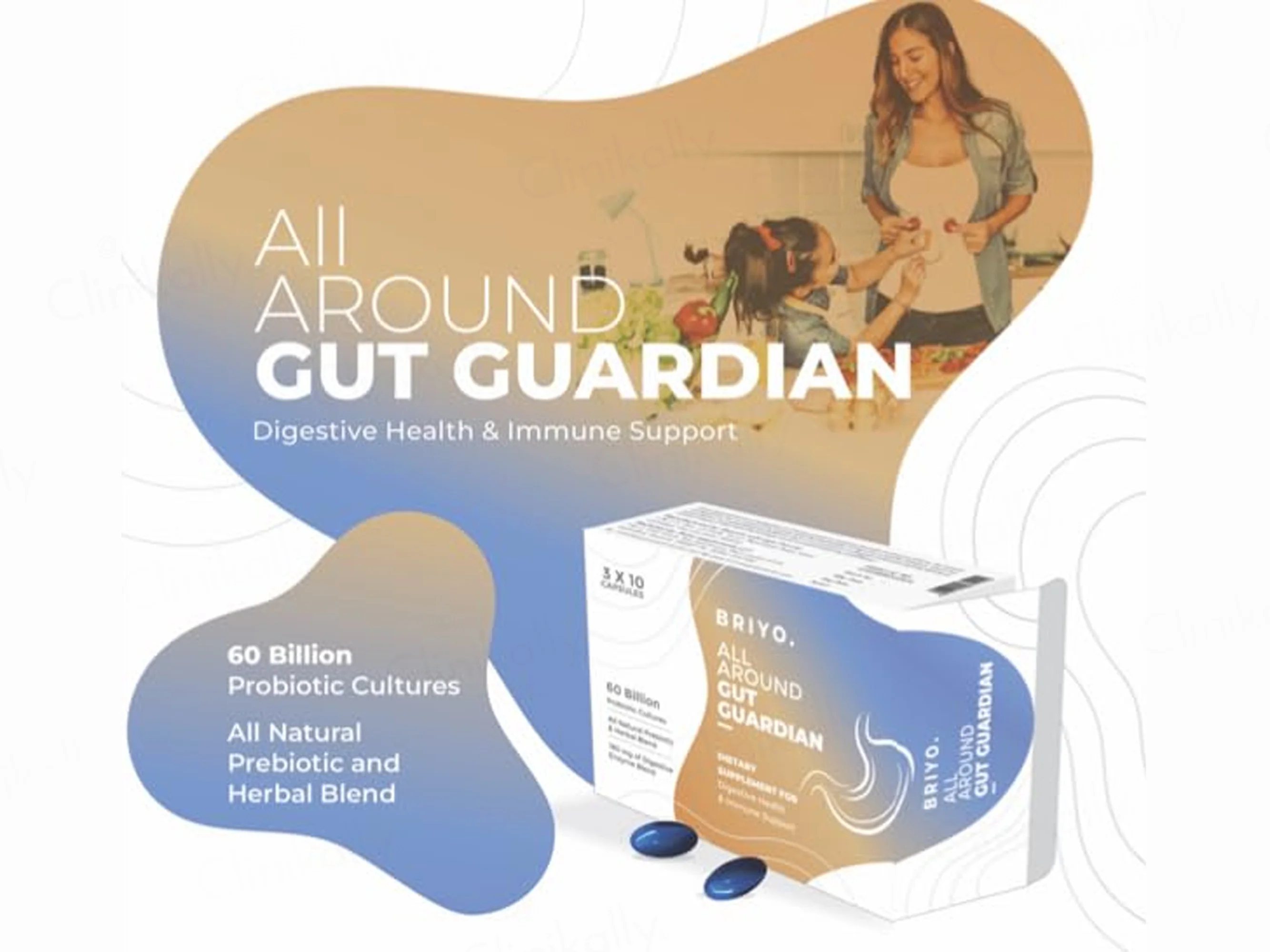 Briyo All Around Gut Guardian 60 Billion CFU Dietary Supplement Capsule - Image 4