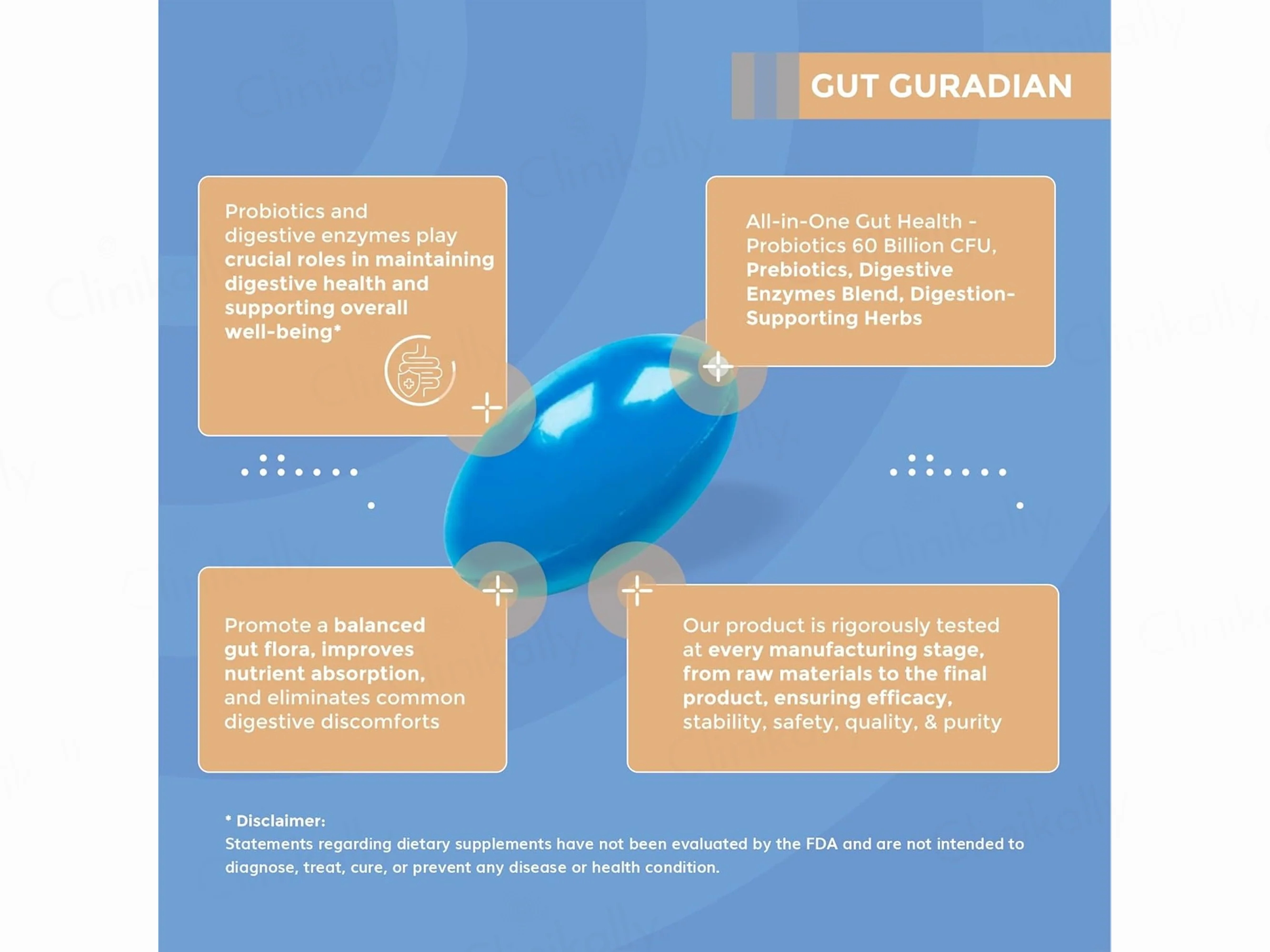 Briyo All Around Gut Guardian 60 Billion CFU Dietary Supplement Capsule - Image 6