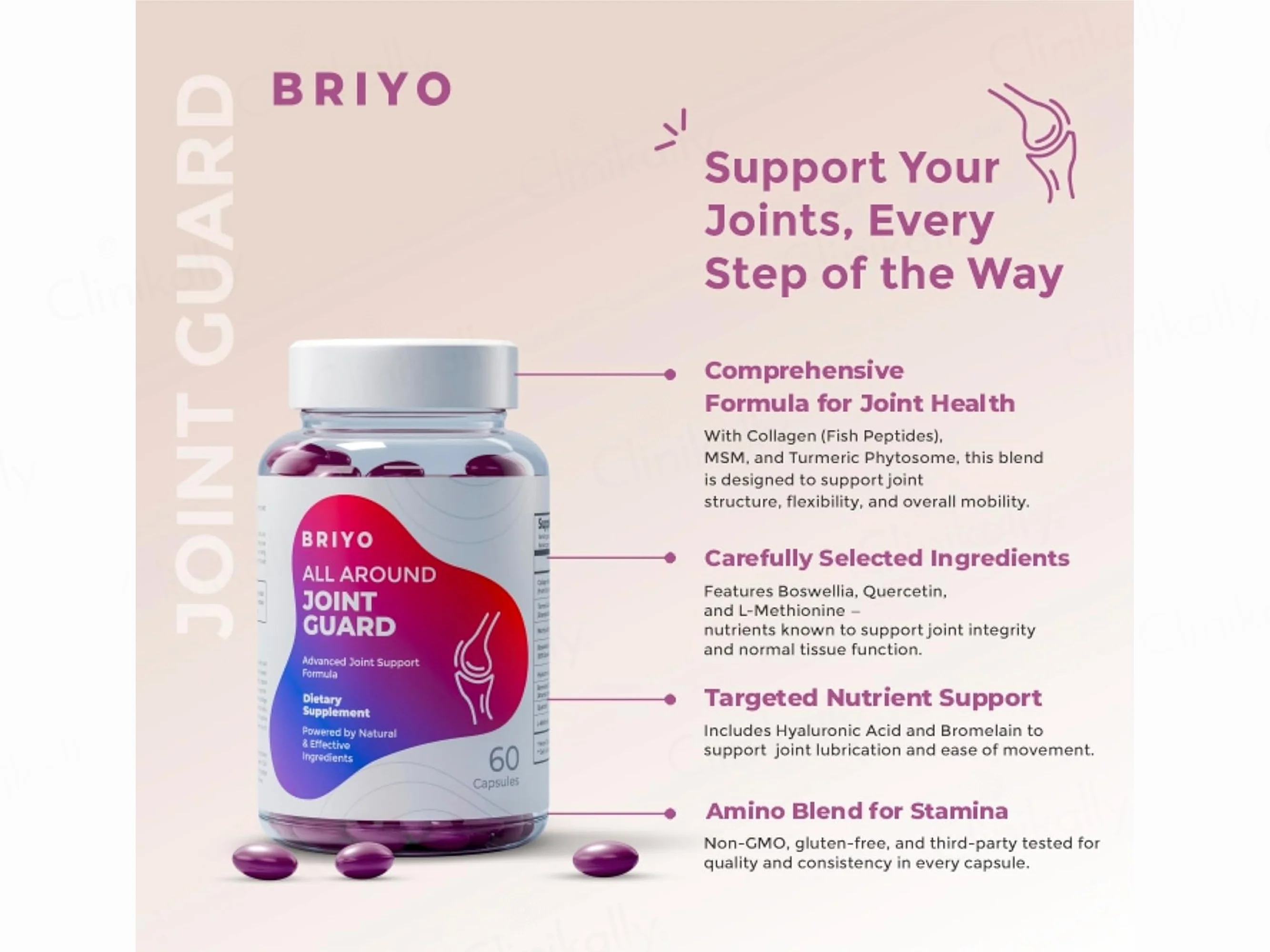 Briyo All Around Joint Guard Dietary Supplement Capsule - Image 4