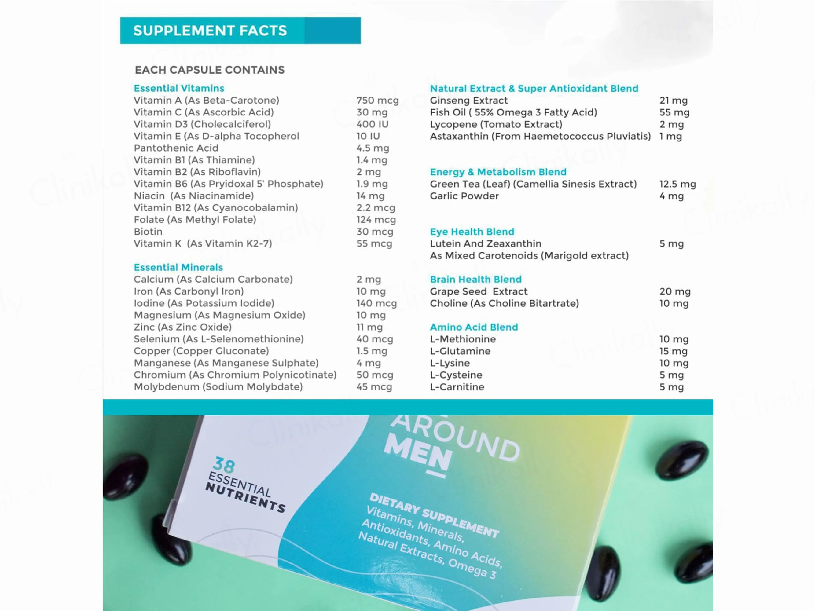 Briyo All Around Men Dietary Supplement Capsule - Image 3