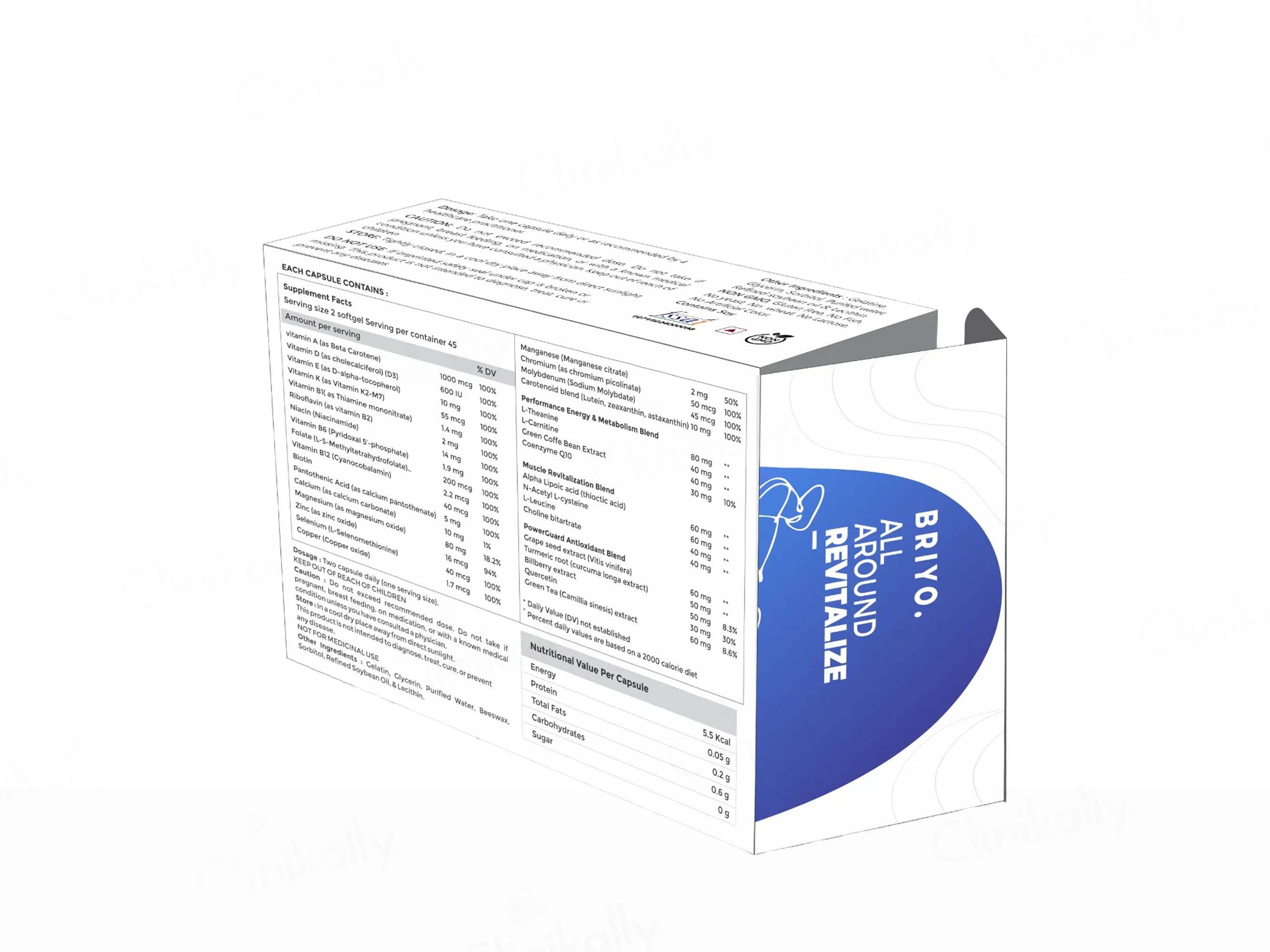 Briyo All Around Revitalize Dietary Supplement Capsule - Image 2