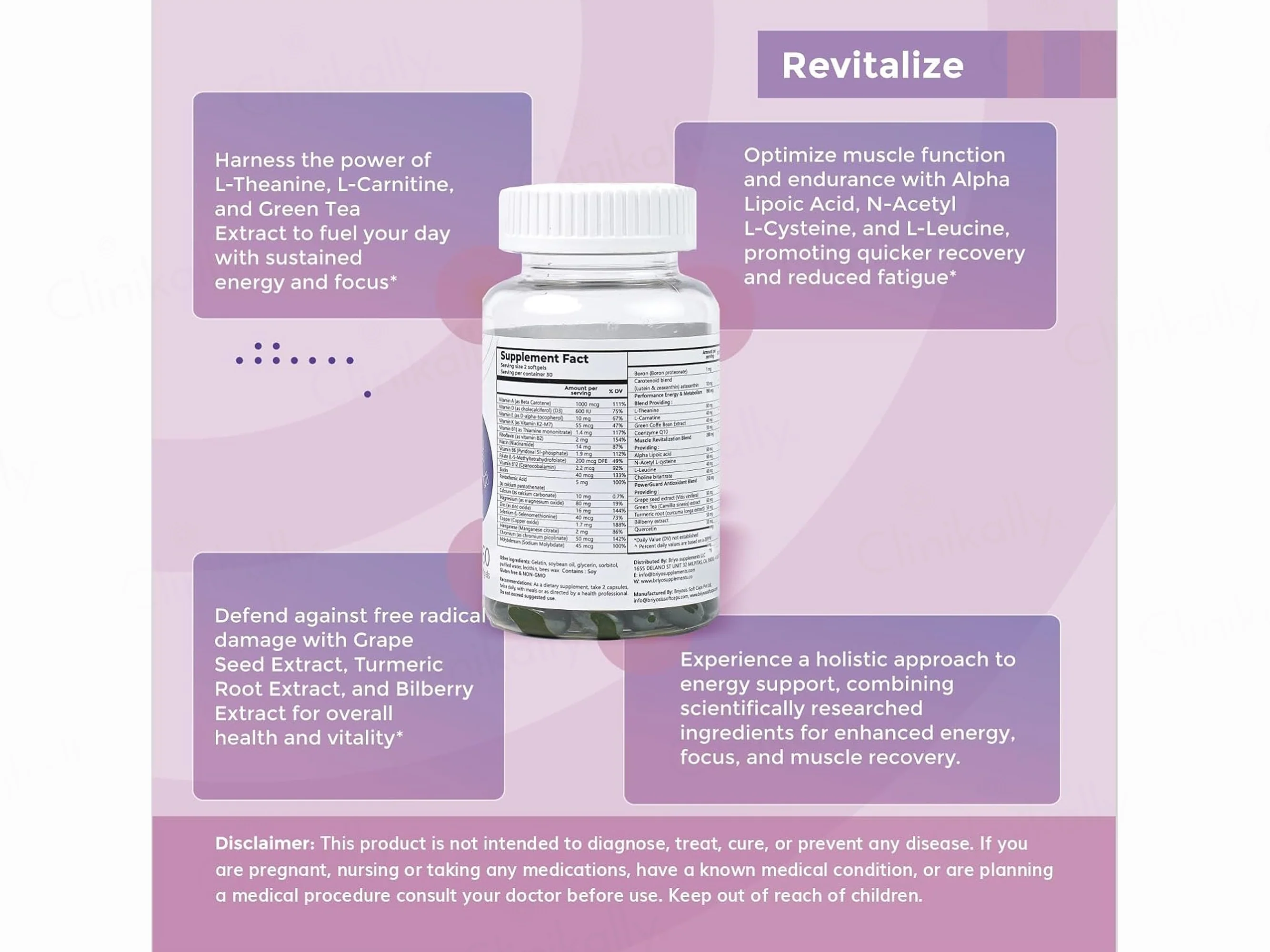Briyo All Around Revitalize Dietary Supplement Capsule - Image 6