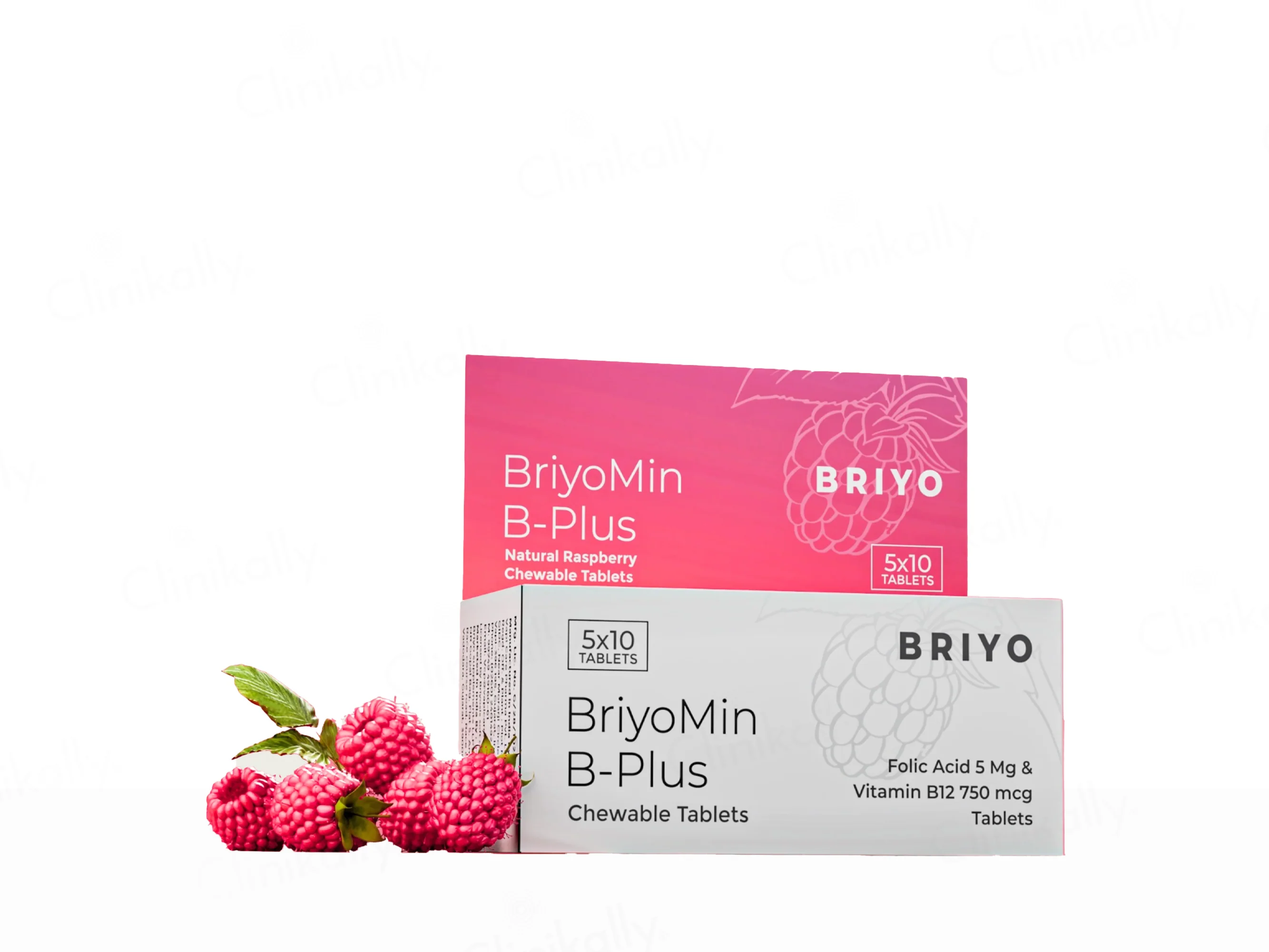 Briyo Briyomin B-Plus Chewable Tablet Natural Raspberry Flavour - Image 2