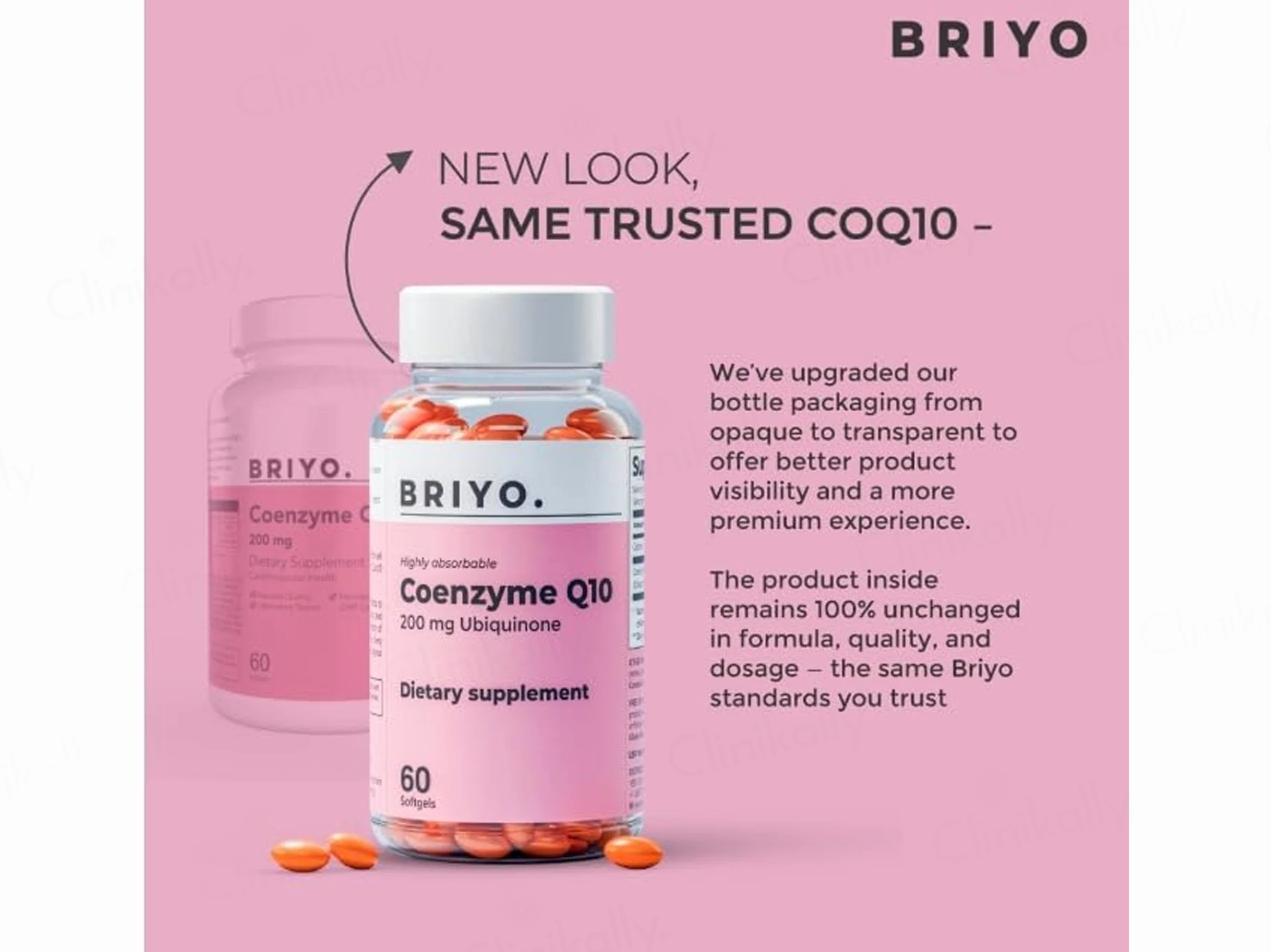 Briyo Coenzyme Q10 200 mg Dietary Supplement Capsule - Image 4