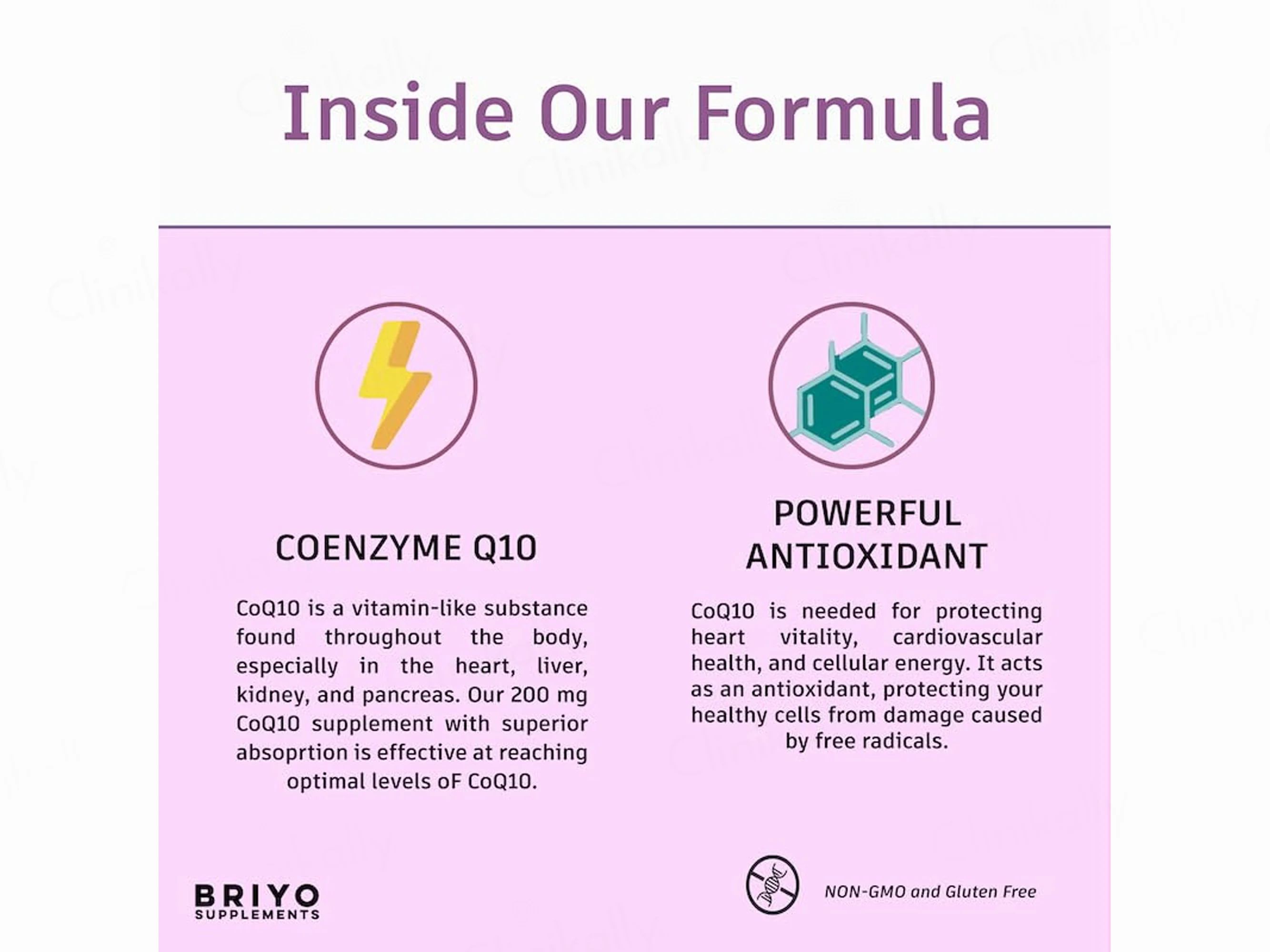 Briyo Coenzyme Q10 200 mg Dietary Supplement Capsule - Image 6