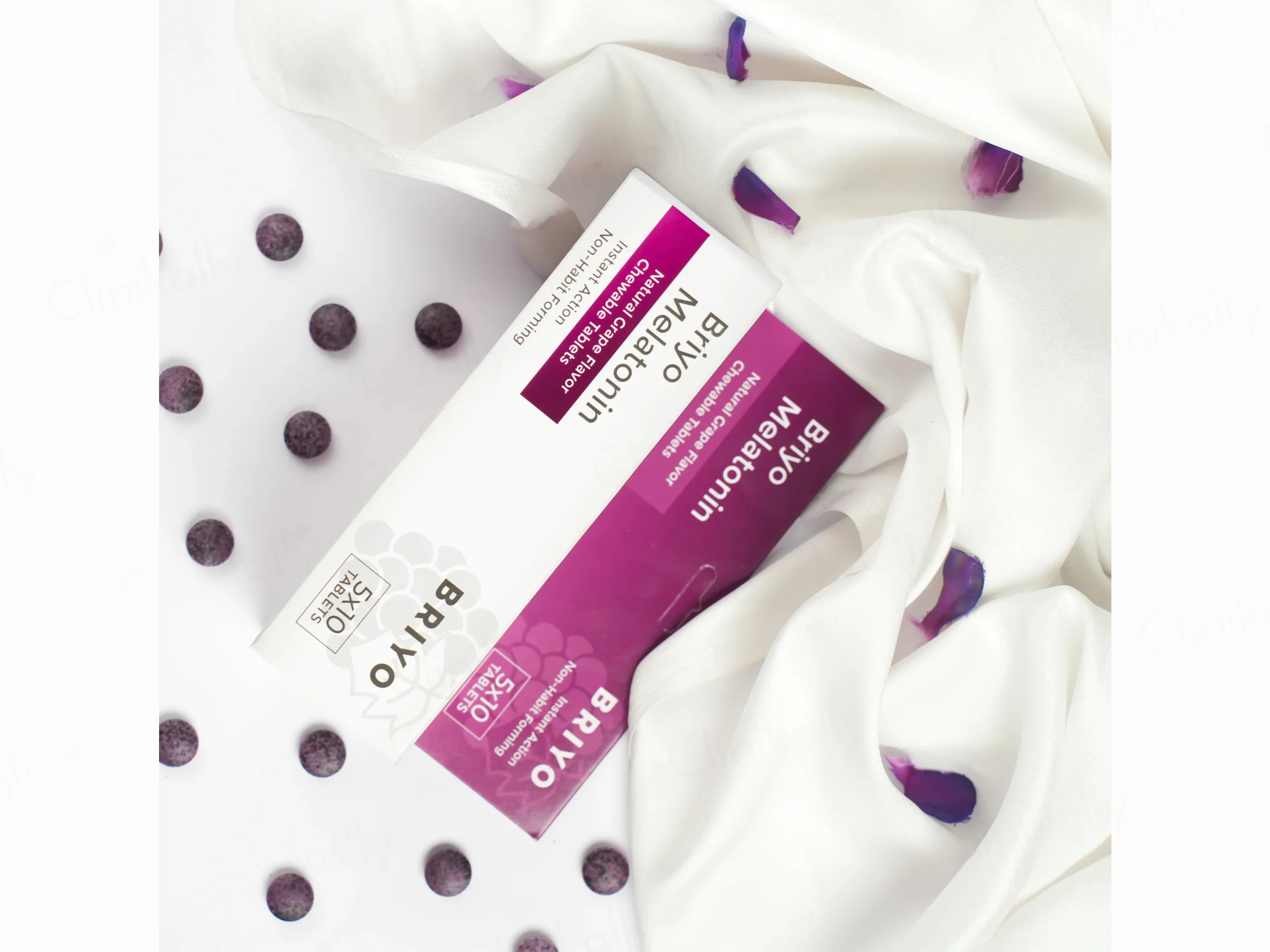 Briyo Melatonin 3 mg Chewable Tablet - Natural Grape Flavour - Image 6