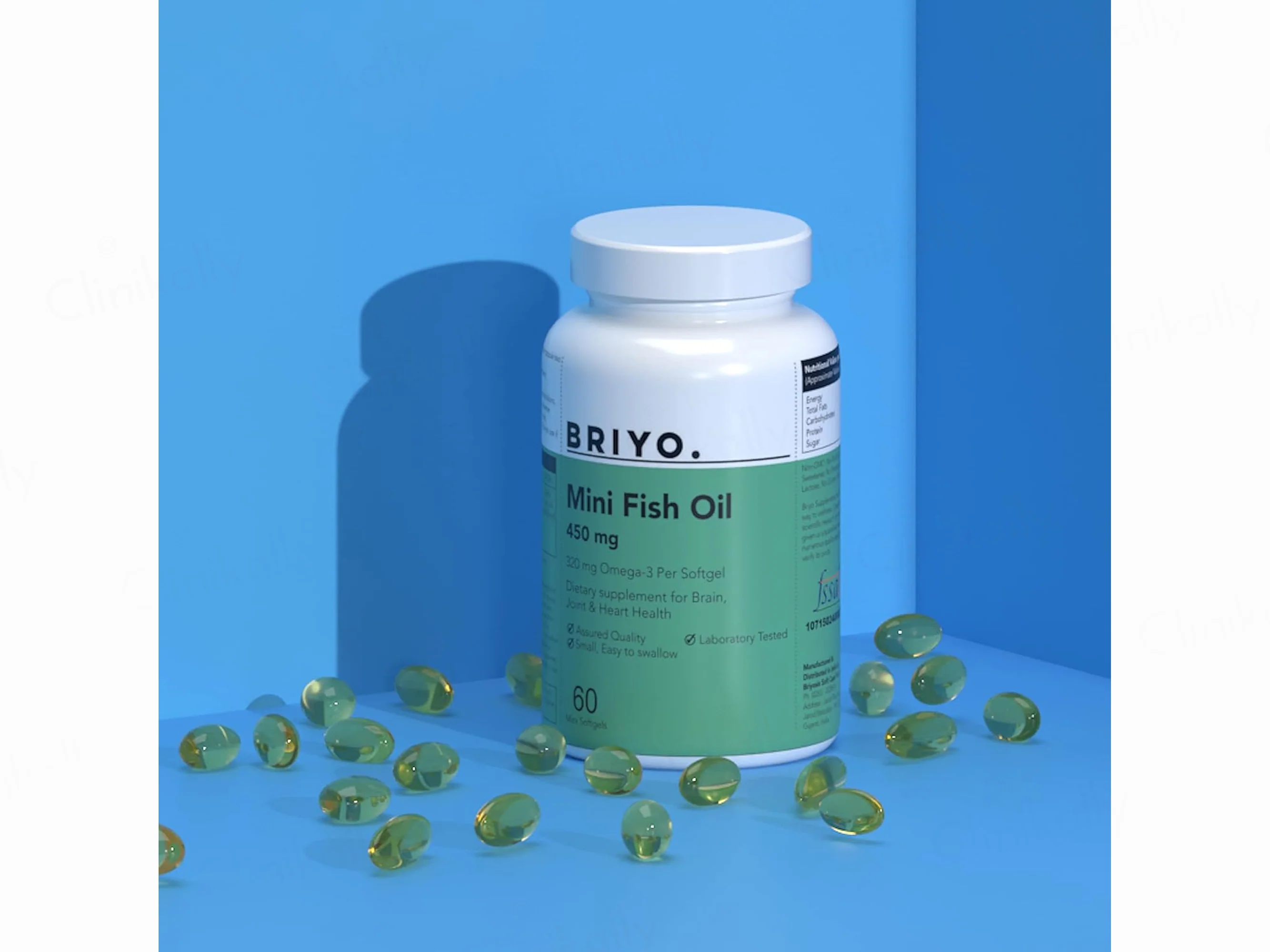 Briyo Mini Fish Oil 450 mg Dietary Supplement Softgel Capsule - Image 4
