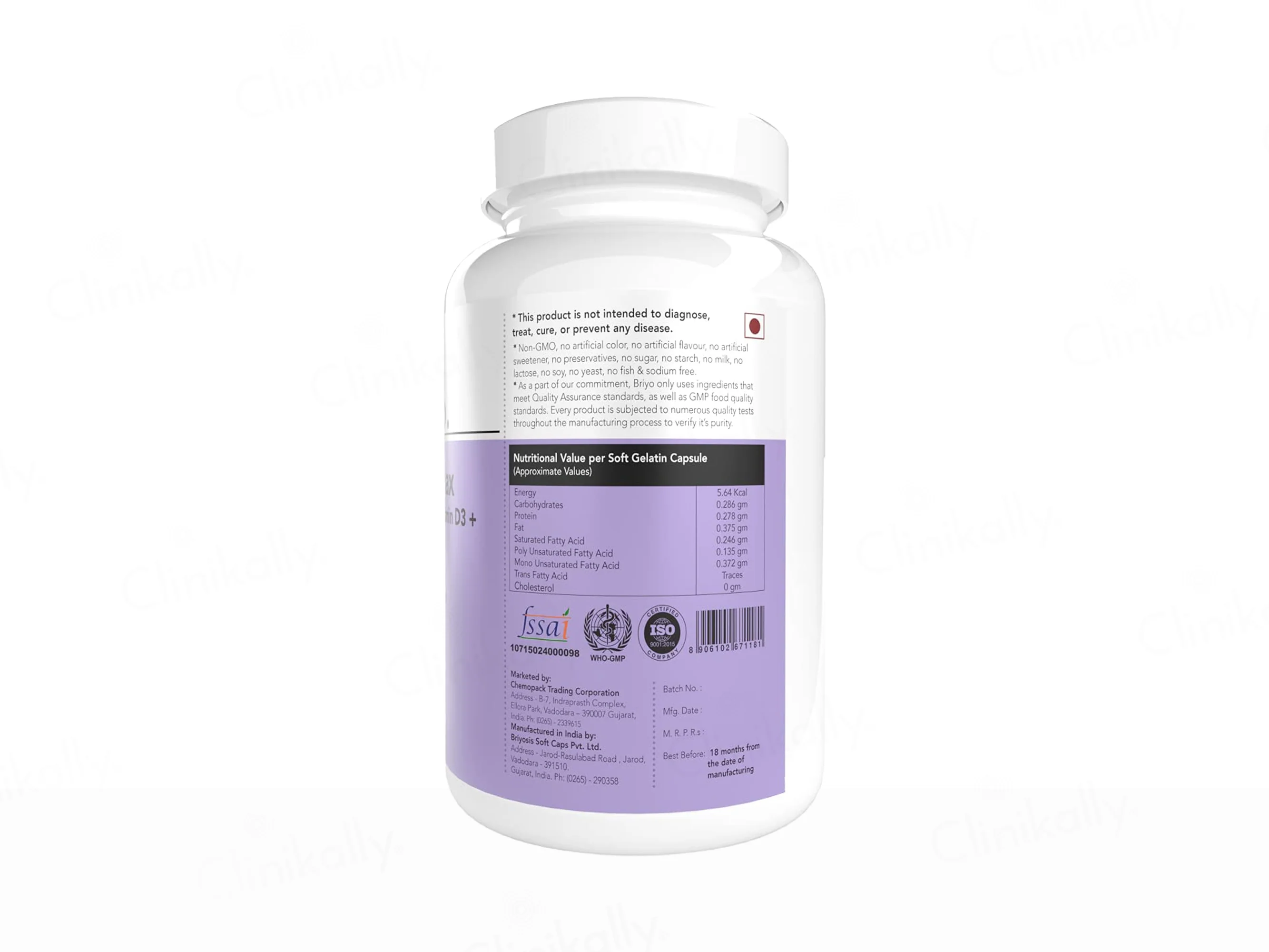 Briyo OrthoMax Dietary Supplement Softgel Capsule For Bone & Joint Health - Image 3