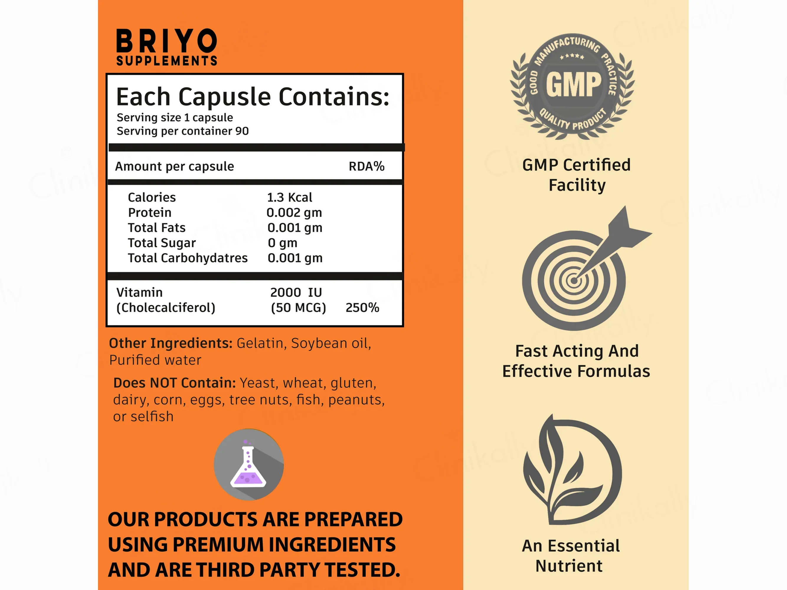 Briyo Vitamin D3 2000 IU Capsule - Image 6