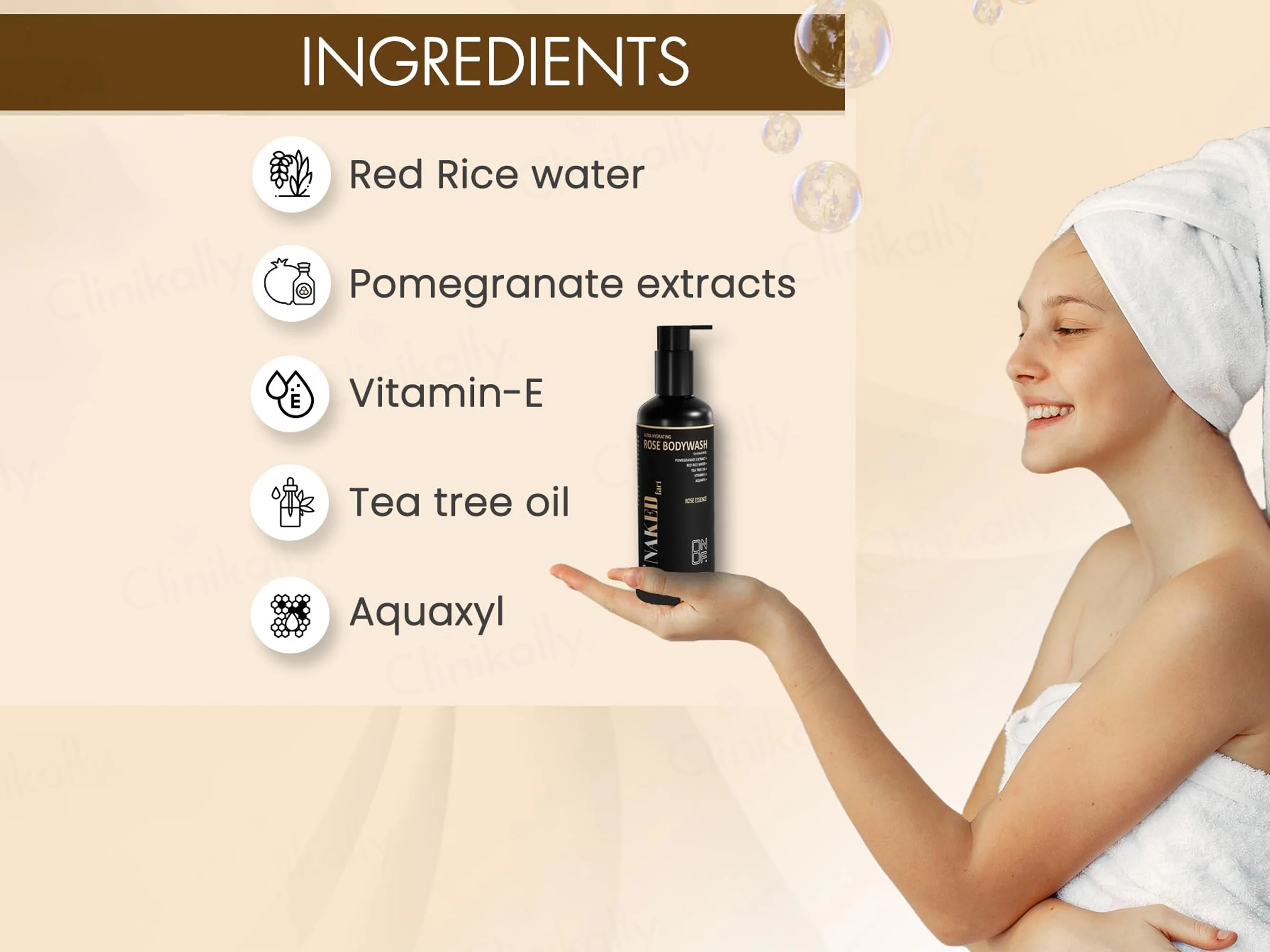By Naked Fact Ultra Hydrating & Exfoliating Rose Bodywash - Image 3