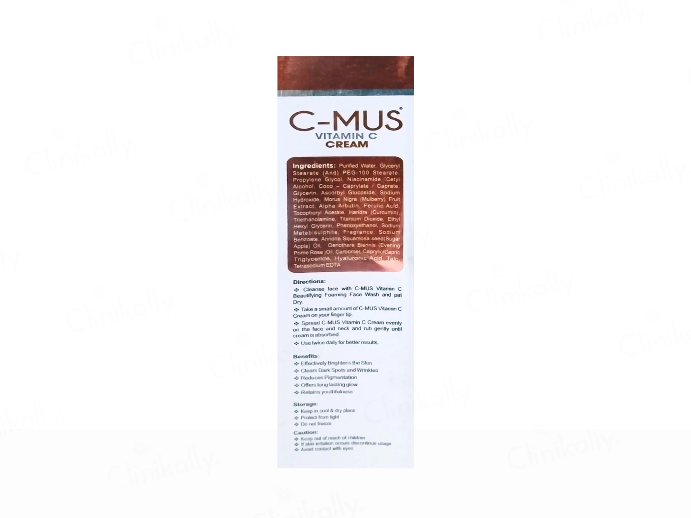 C-Mus Vitamin C Skin Brightening & Anti-Ageing Cream - Image 2