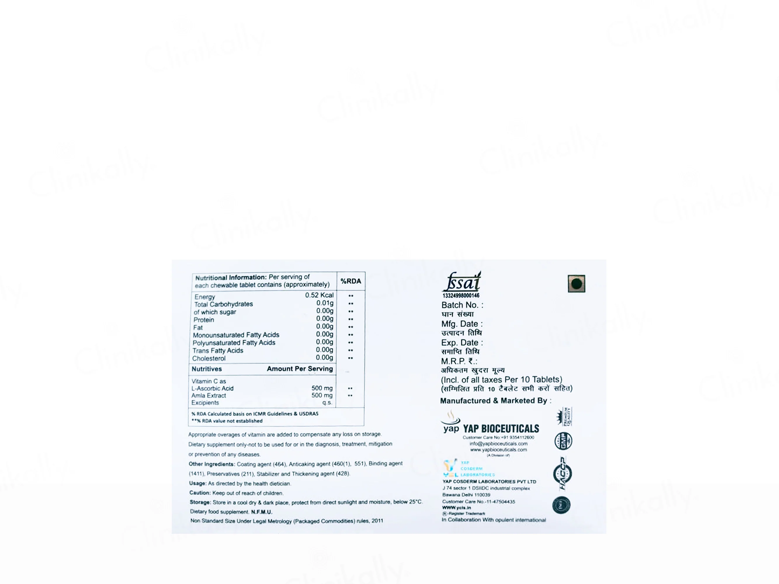 C-VitA Vitamin C 1000mg Chewable Tablet - Orange Flavour - Image 3