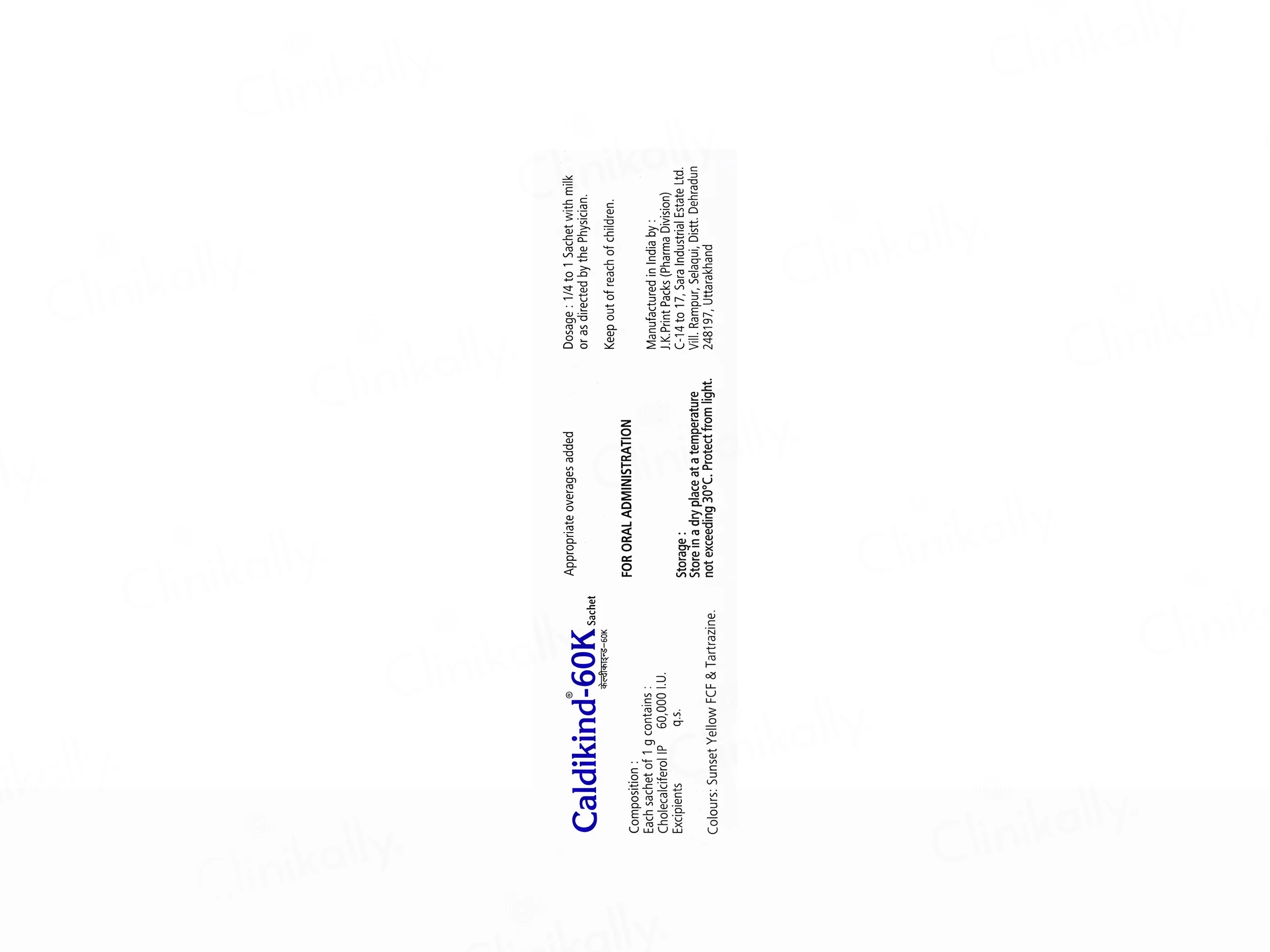 Caldikind-60K Cholecalciferol Sugar Free Granules - Butterscotch Flavour - Image 6
