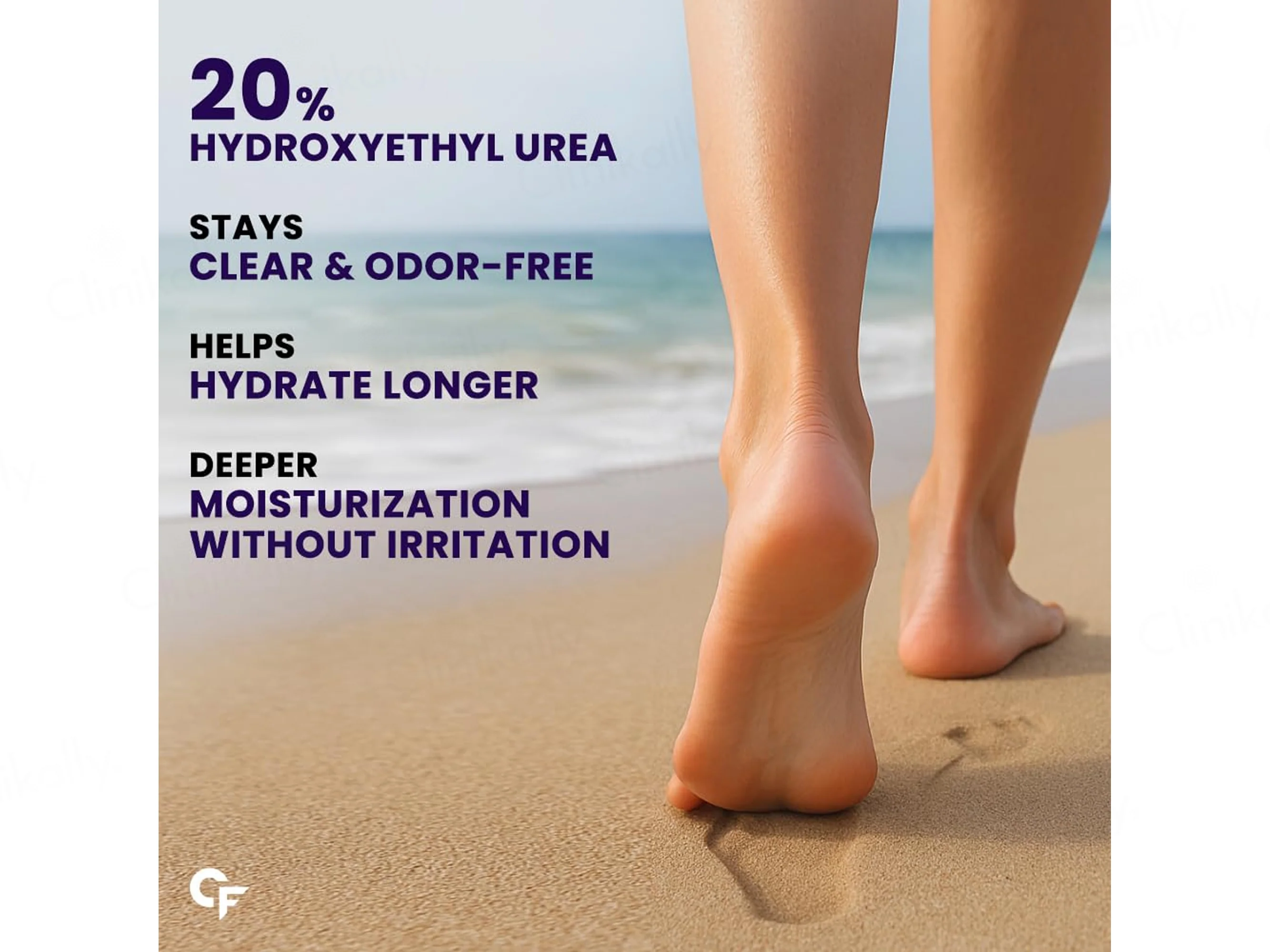 Carbamide Forte 20% Hydroxyethyl Urea Foot Cream Roll-On - Image 3