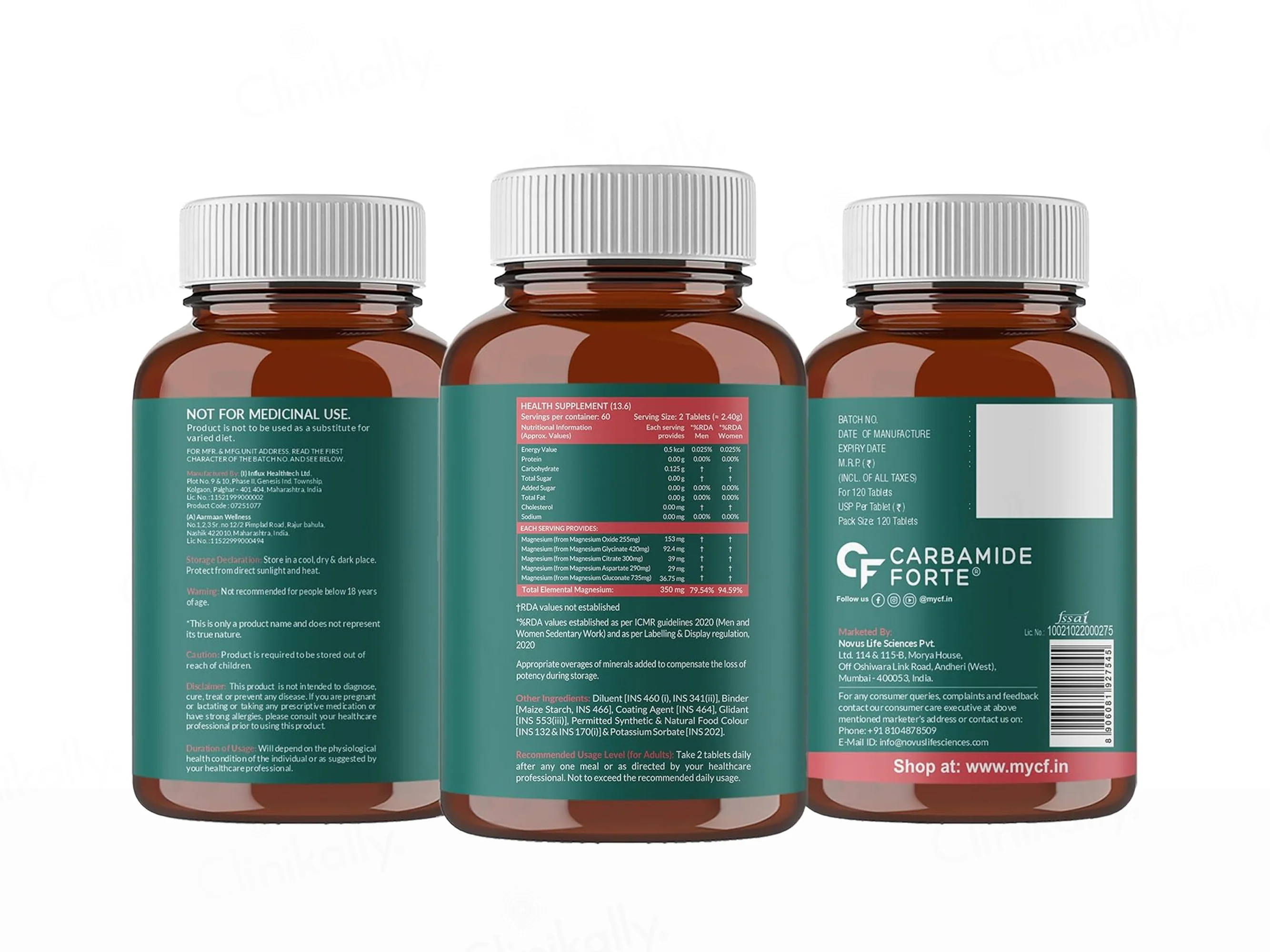 Carbamide Forte 5X Strength Magnesium Complex 2000mg Health Supplement Tablet - Image 10