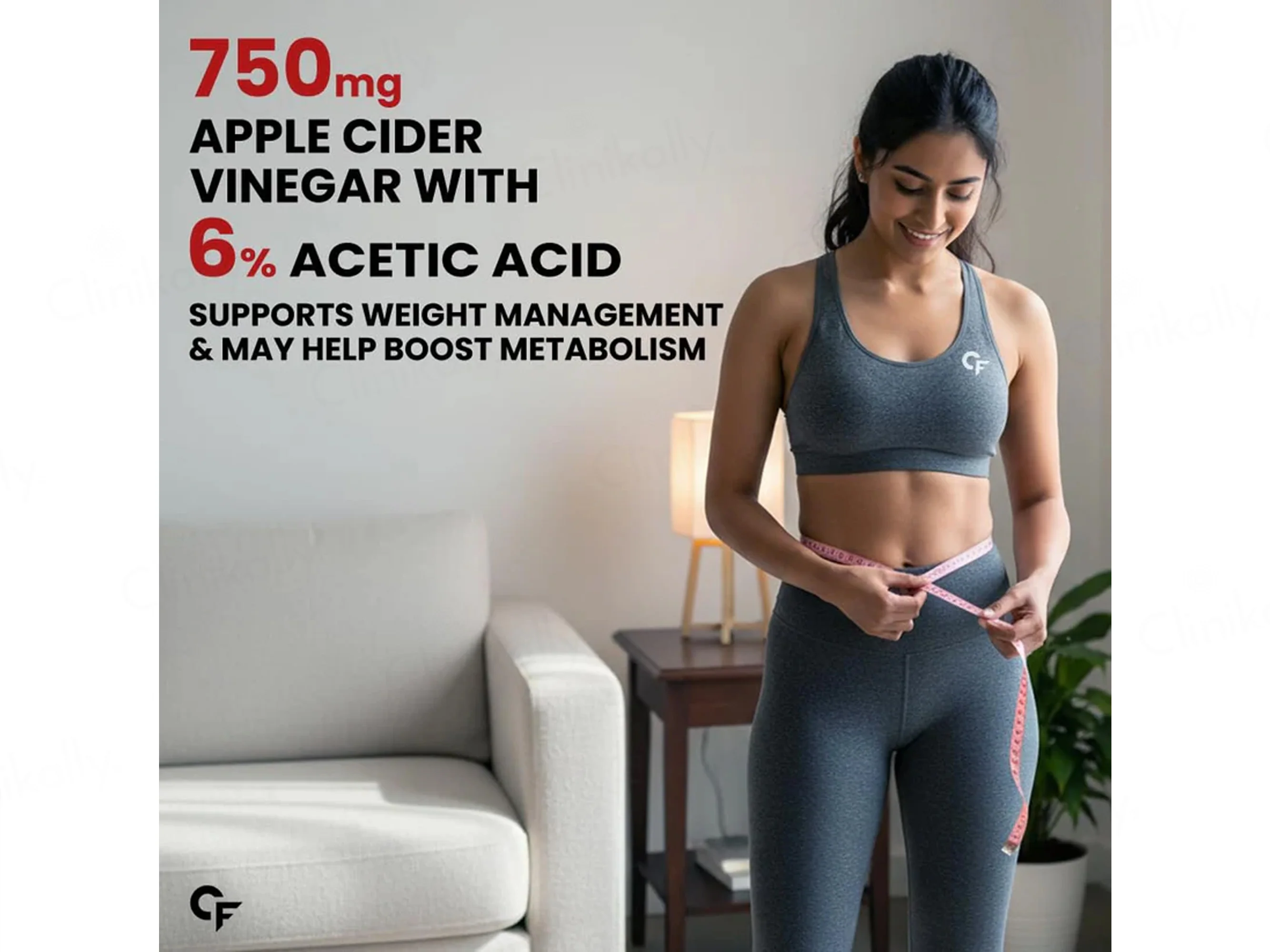 Carbamide Forte Apple Cider Vinegar Nagarmotha + Moringa Effervescent Tablet - Apple Flavour - Image 3