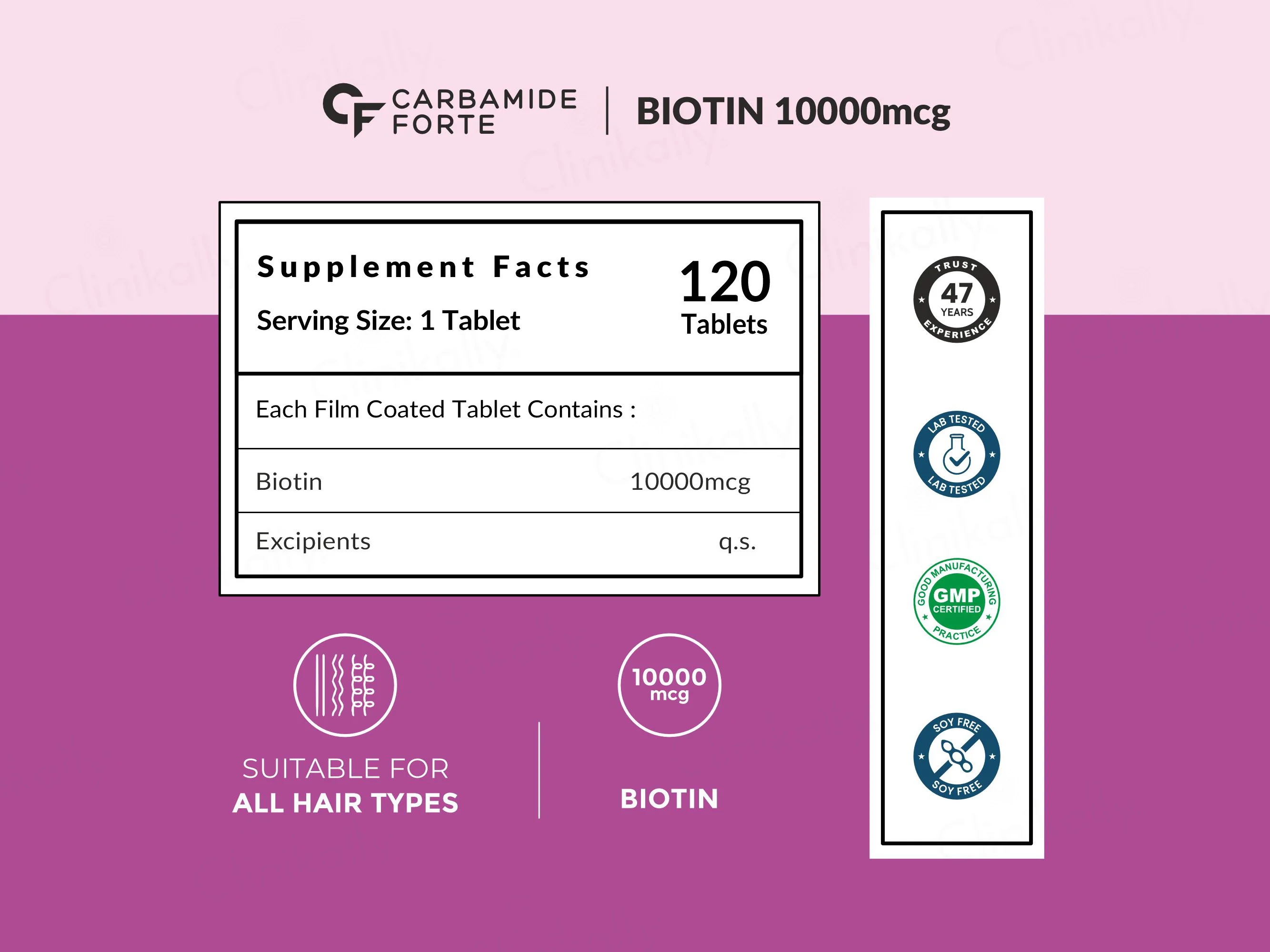 Carbamide Forte Biotin 10000mcg Tablet - Image 10
