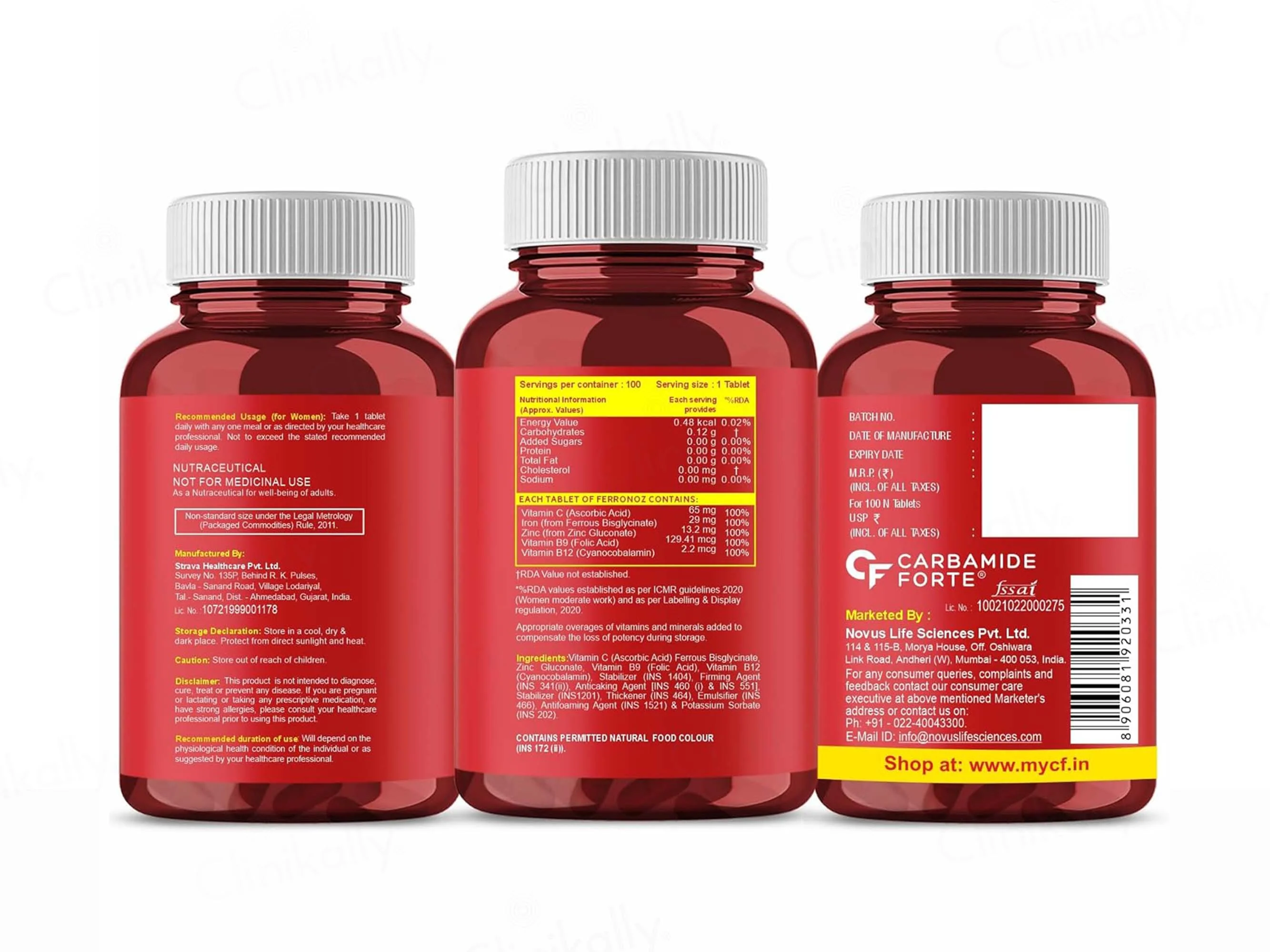 Carbamide Forte Chelated Iron+ Tablet For Women - Image 10