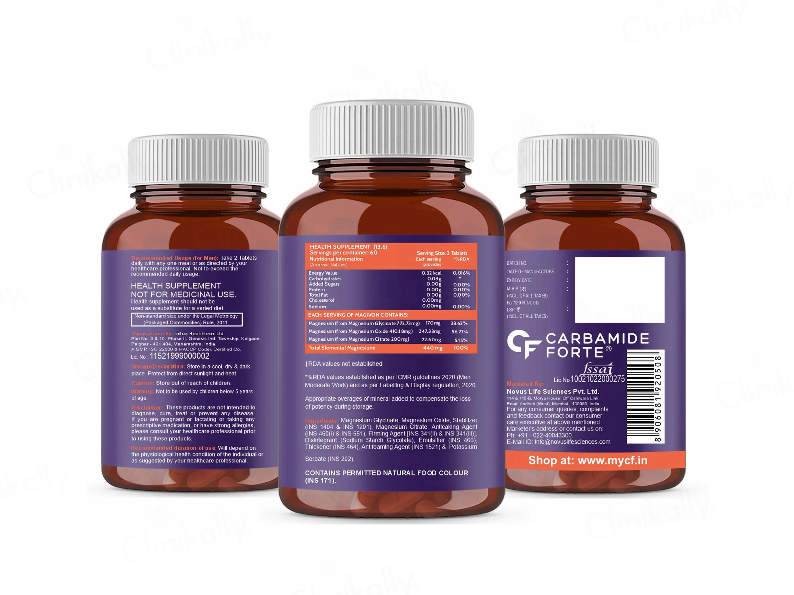 Carbamide Forte Chelated Magnesium Complex 1382.91mg Tablet - Image 13