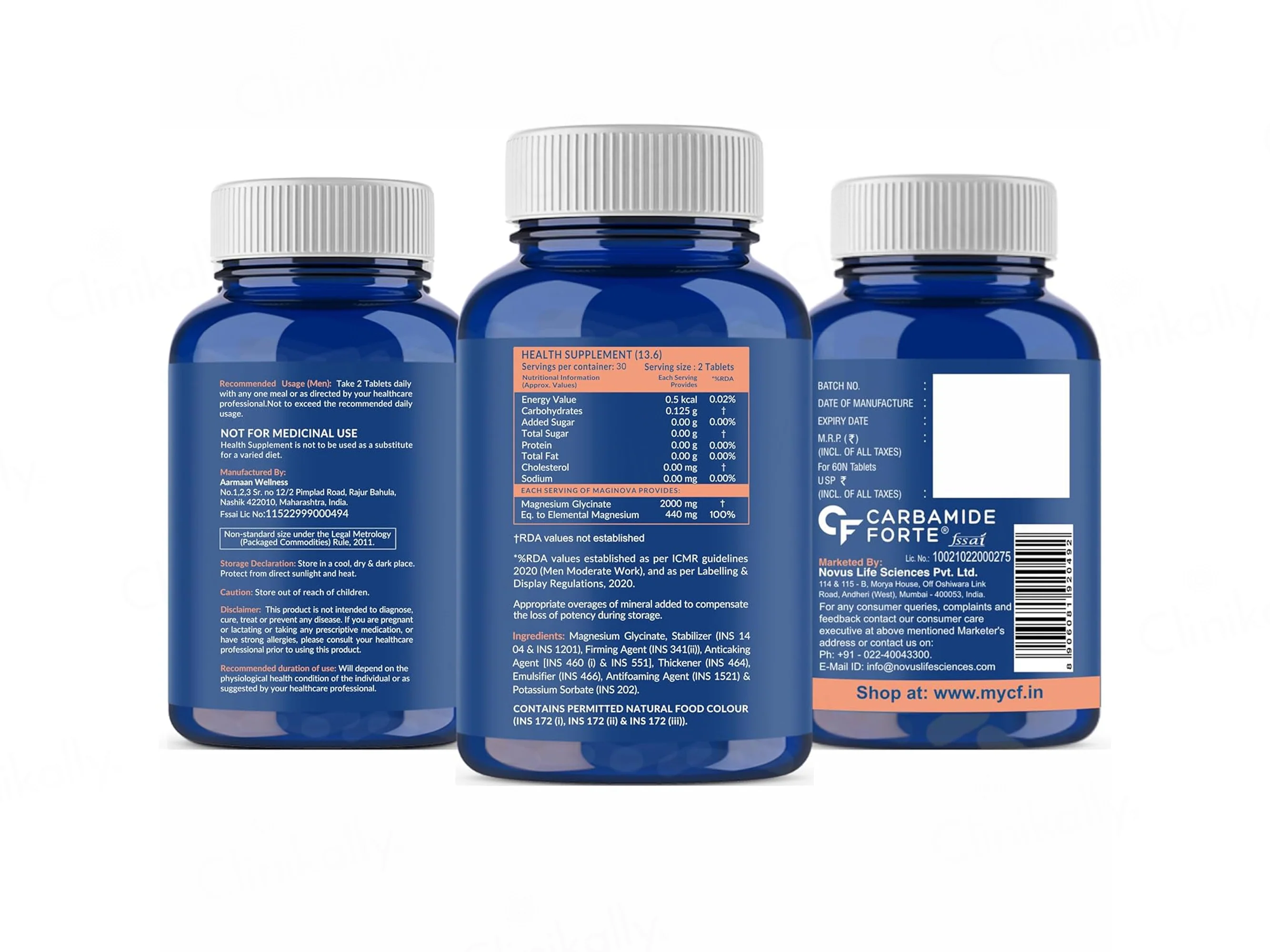 Carbamide Forte Chelated Magnesium Glycinate 2000mg Tablet - Image 12