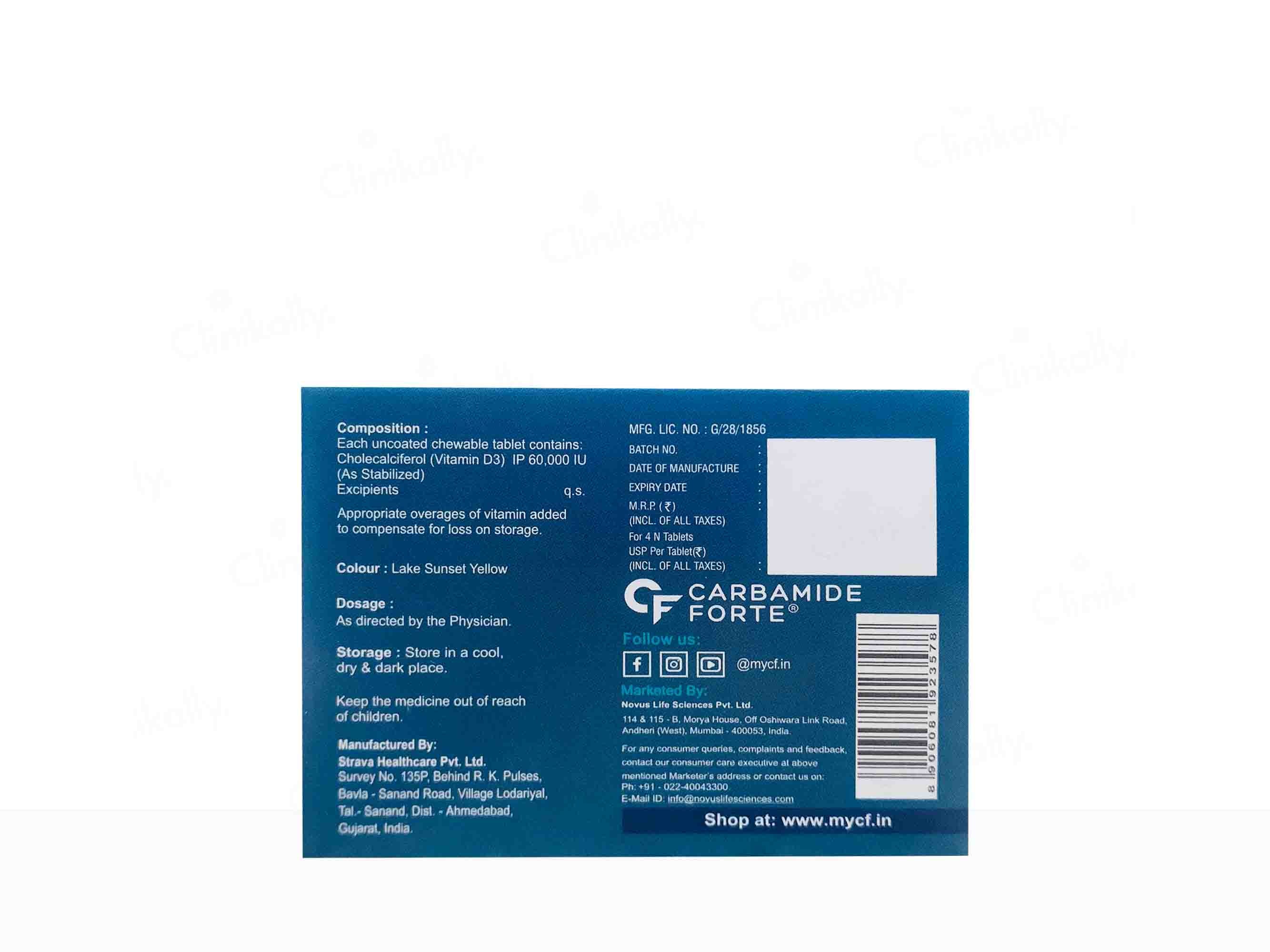 Carbamide Forte Cholecalciferol 60000 IU Tablet - Image 7