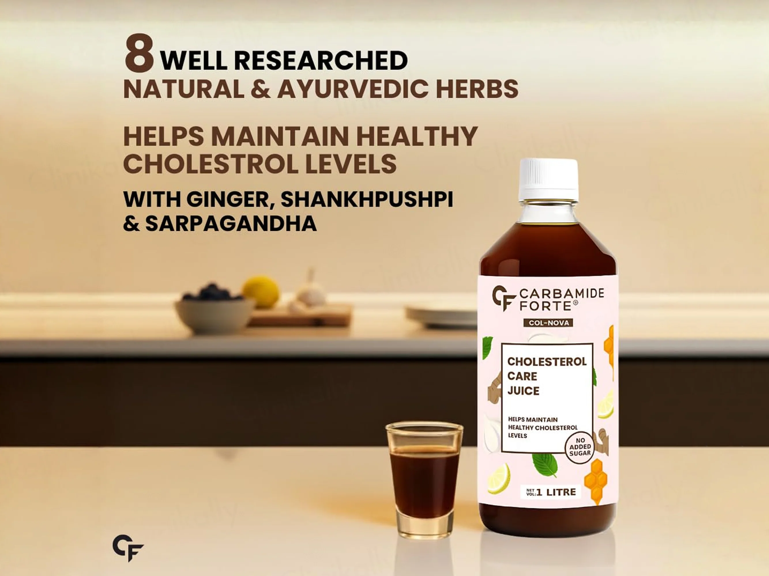 Carbamide Forte Cholesterol Care Sugar Free Juice For Healthy Cholesterol Levels - Image 2