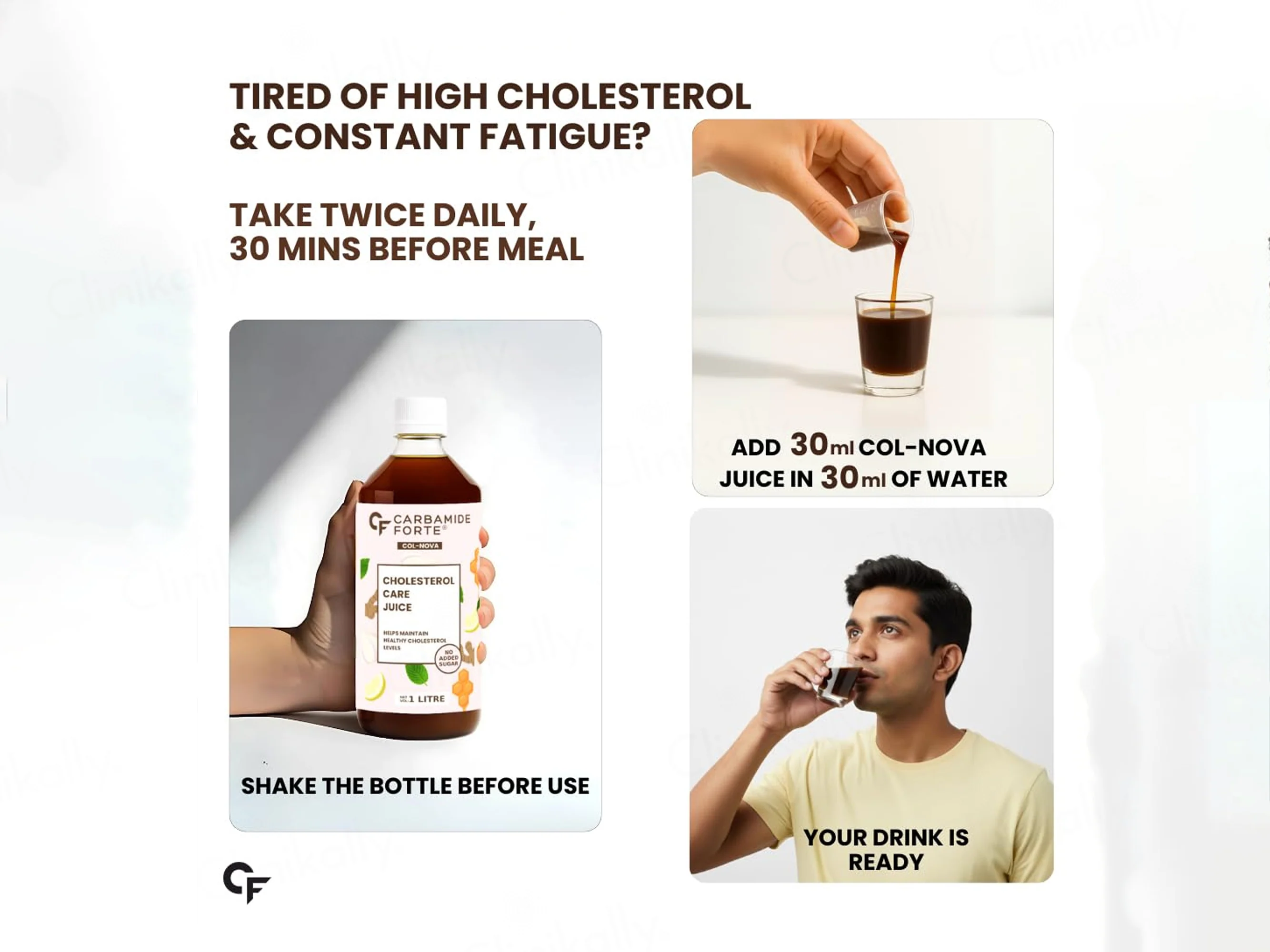 Carbamide Forte Cholesterol Care Sugar Free Juice For Healthy Cholesterol Levels - Image 8
