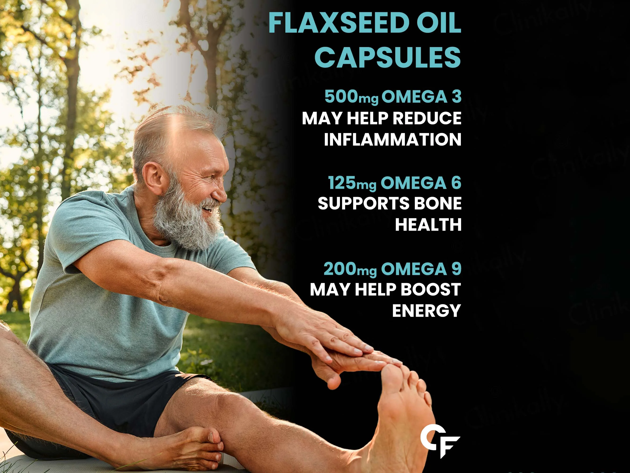 Carbamide Forte Cold Pressed Flaxseed Oil 1000mg Capsule - Image 5