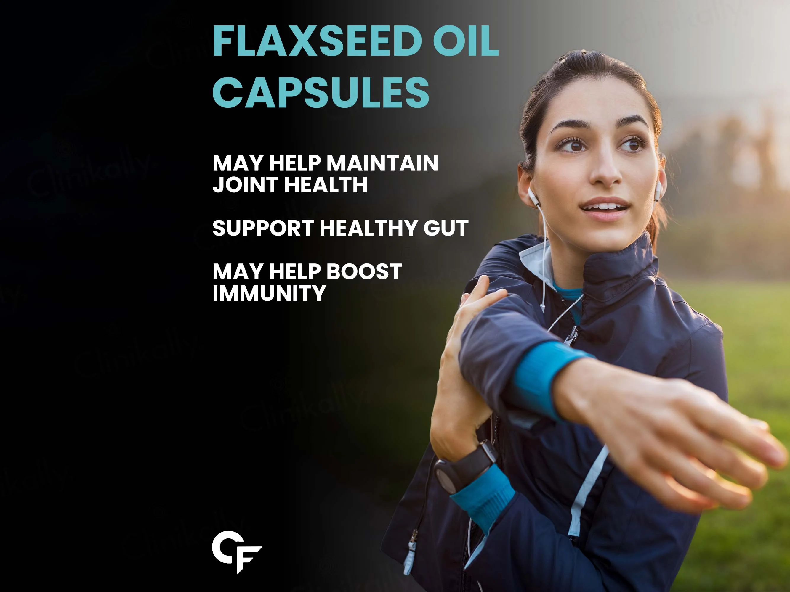 Carbamide Forte Cold Pressed Flaxseed Oil 1000mg Capsule - Image 9