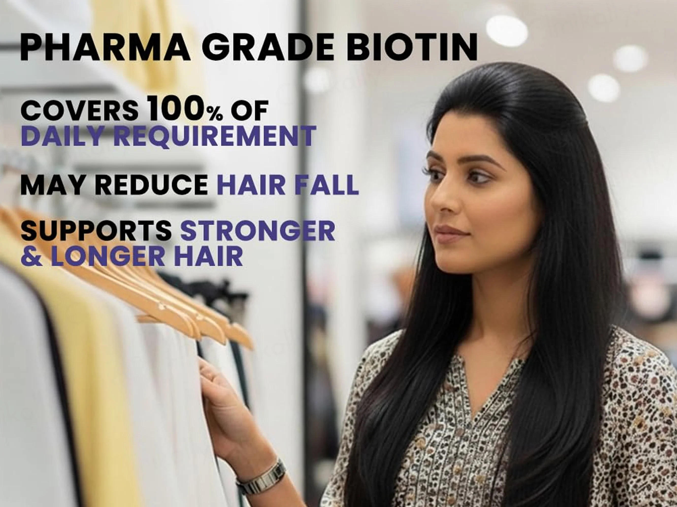 Carbamide Forte DHT Blocker With Biotin & Hyaluronic Acid Tablet For Healthy Hair & Skin - Image 4