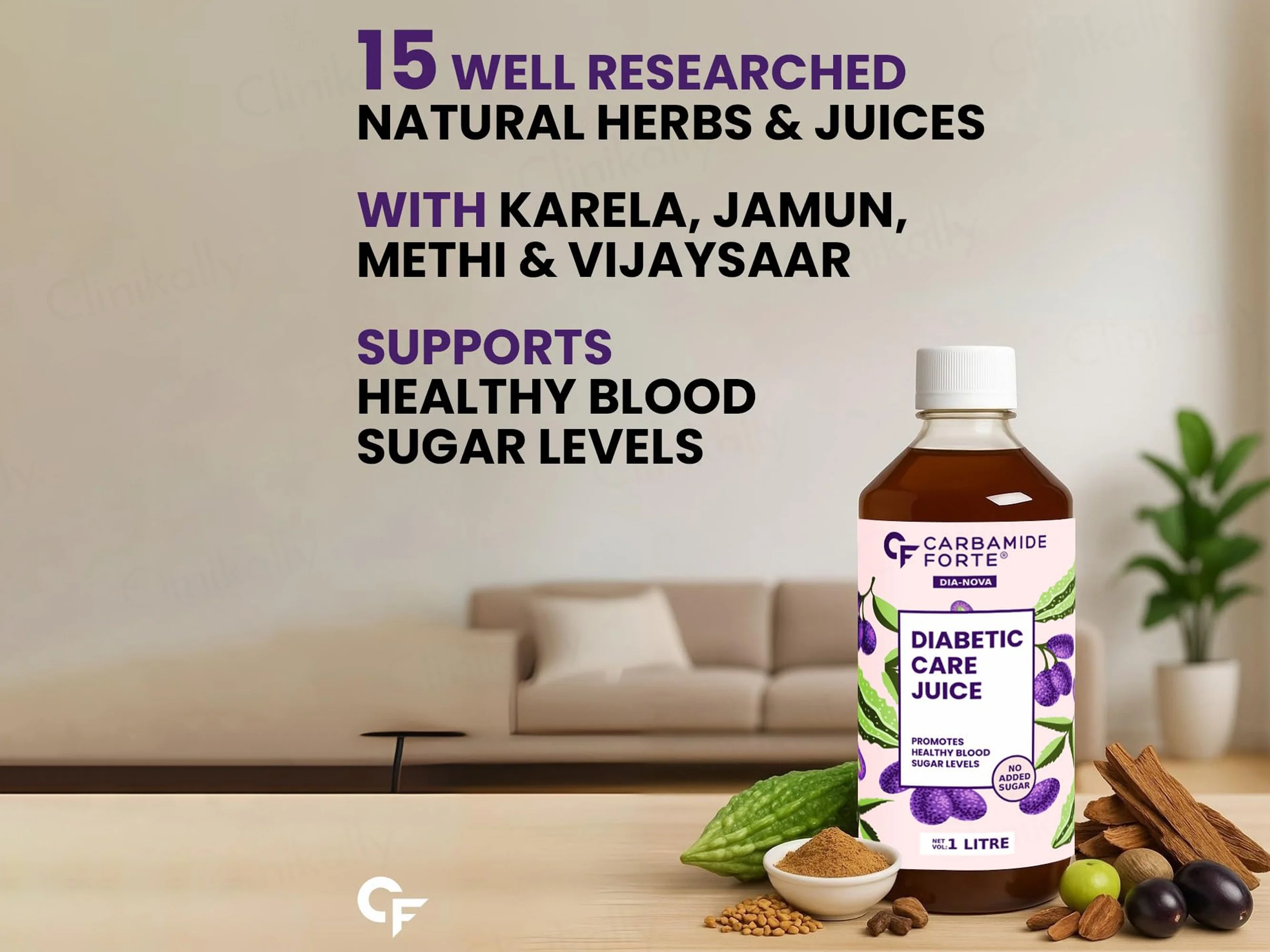 Carbamide Forte Diabetic Care Sugar Free Juice For Healthy Blood Sugar Levels - Image 2