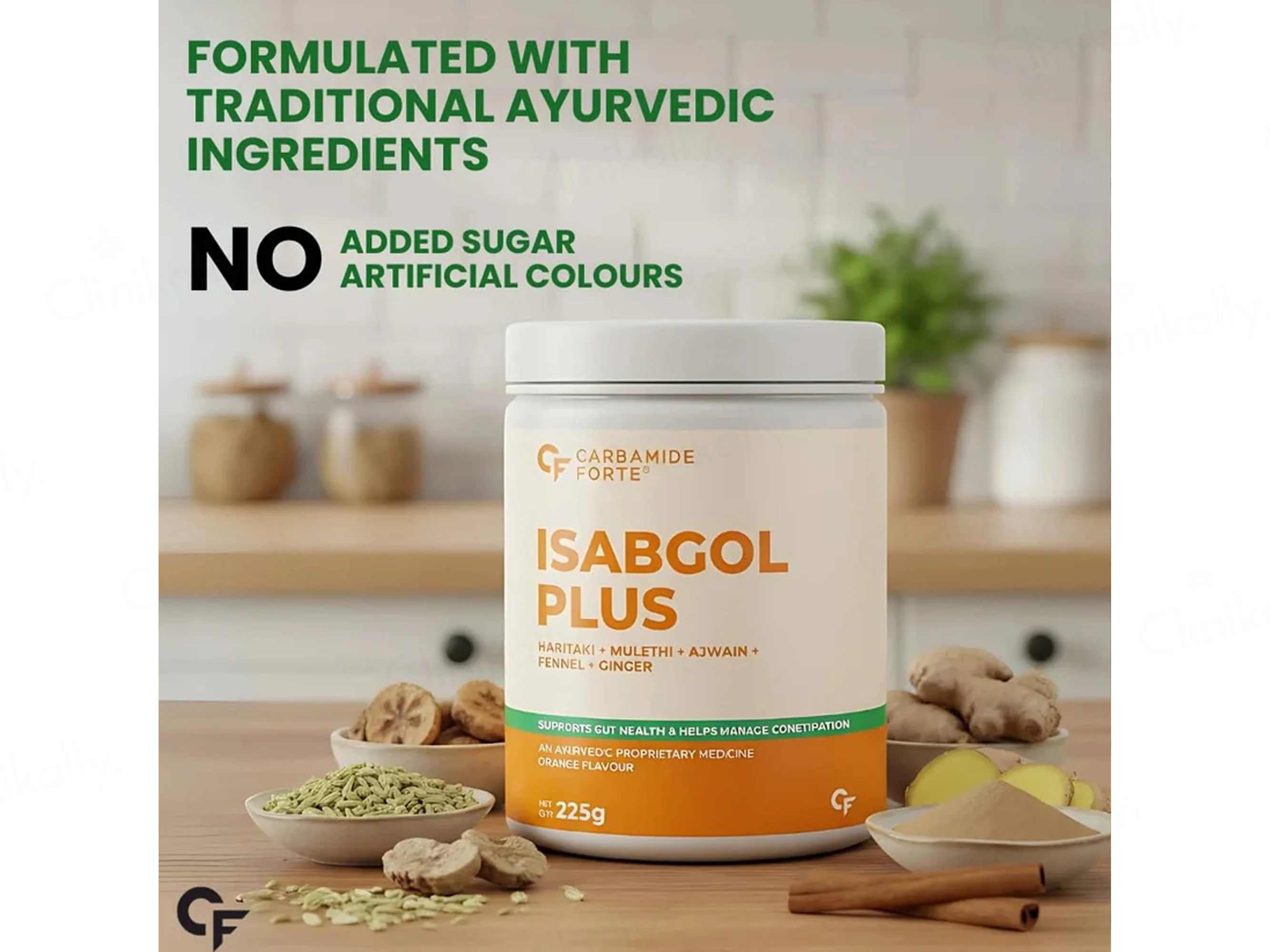 Carbamide Forte Isabgol Plus Powder - Orange Flavour - Image 7