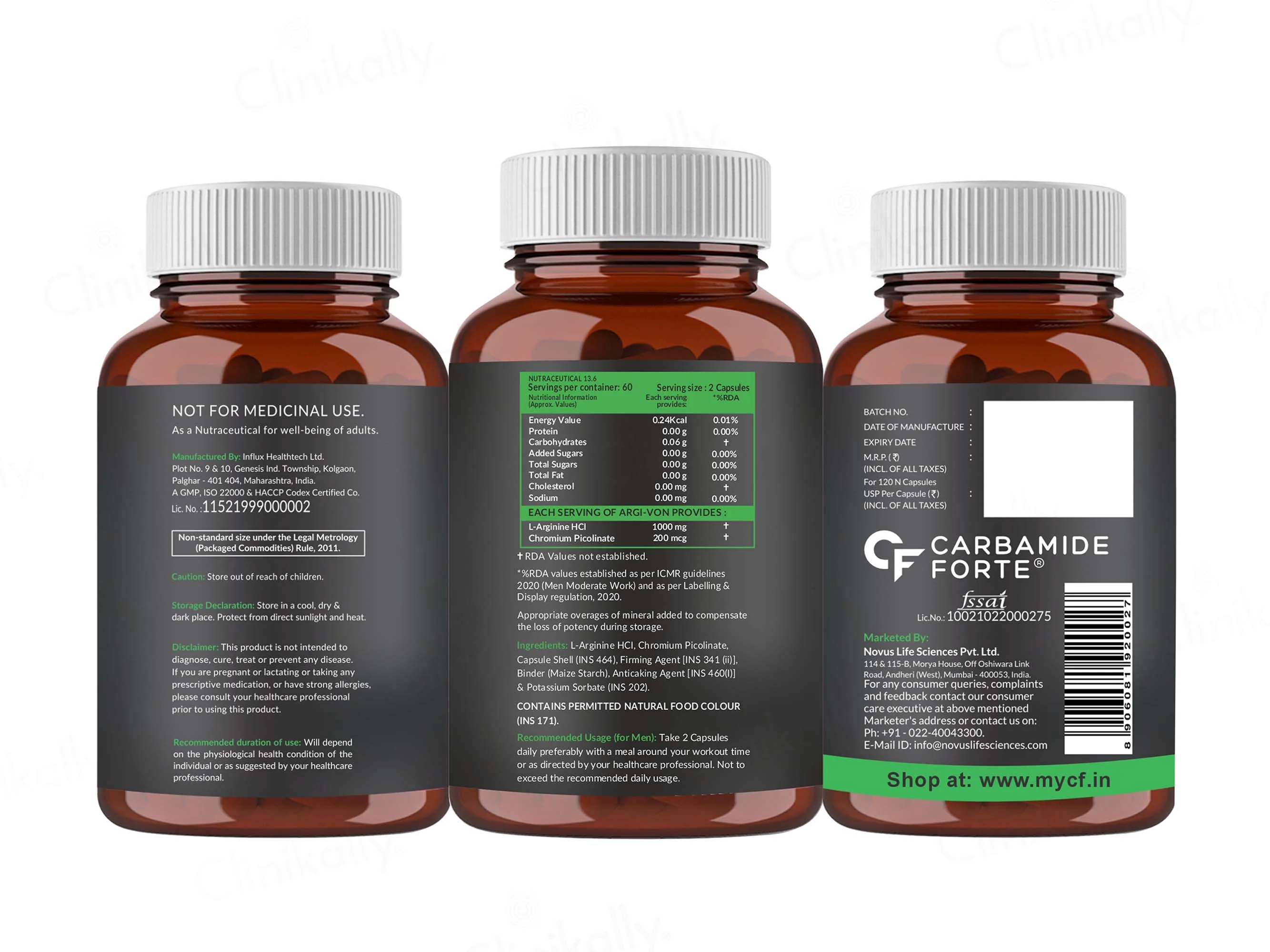 Carbamide Forte L-Arginine 1000mg Capsule - Image 10