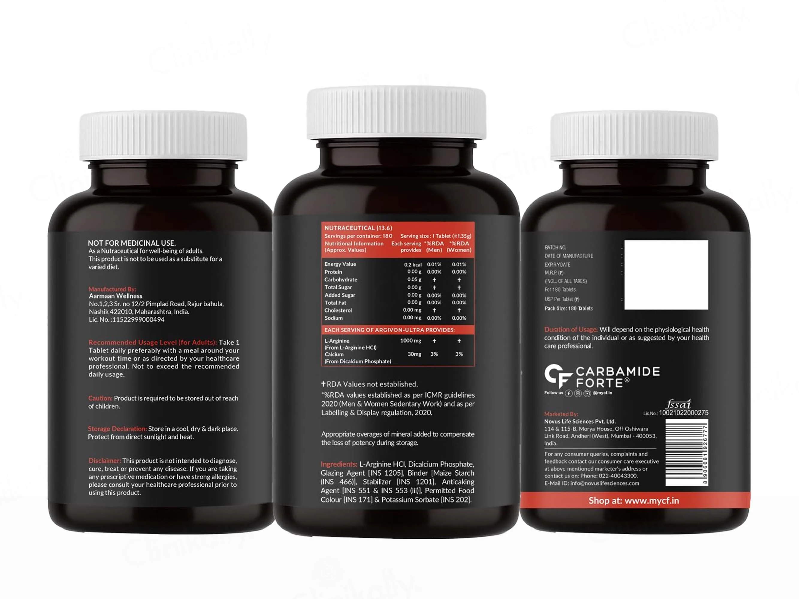 Carbamide Forte L-Arginine 1000mg Extra Strength Tablet - Image 11