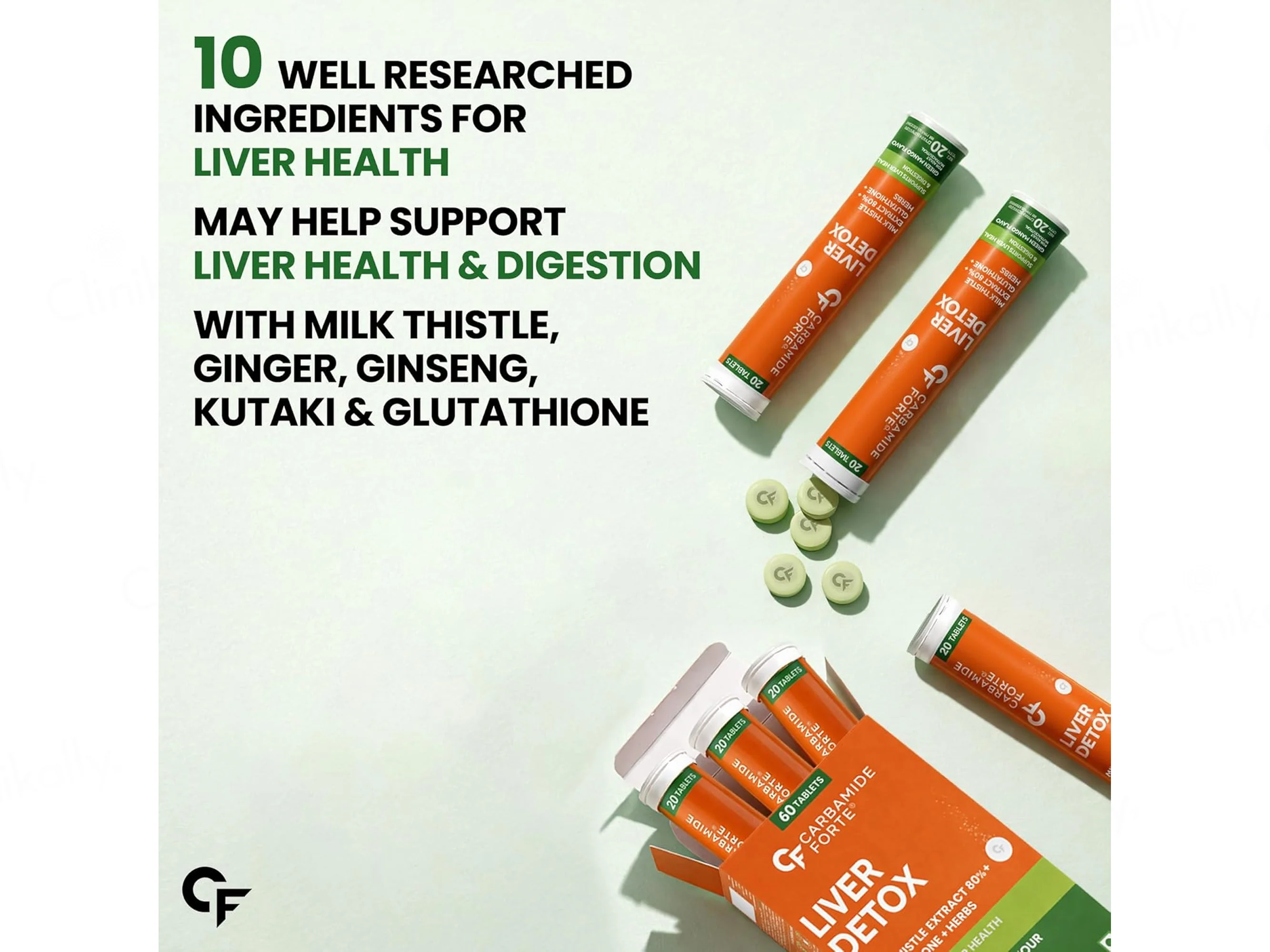 Carbamide Forte Liver Detox Effervescent Tablet - Green Mango Flavour - Image 5