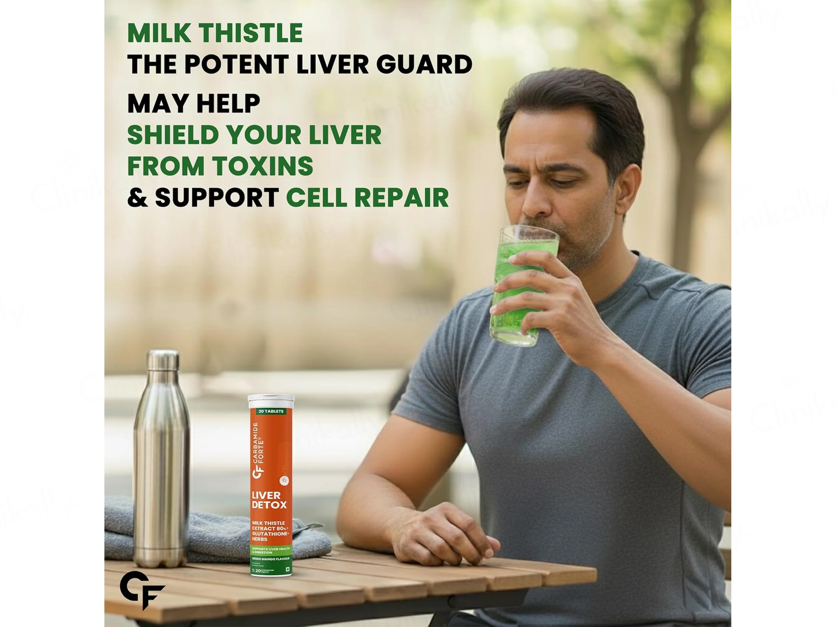 Carbamide Forte Liver Detox Effervescent Tablet - Green Mango Flavour - Image 7