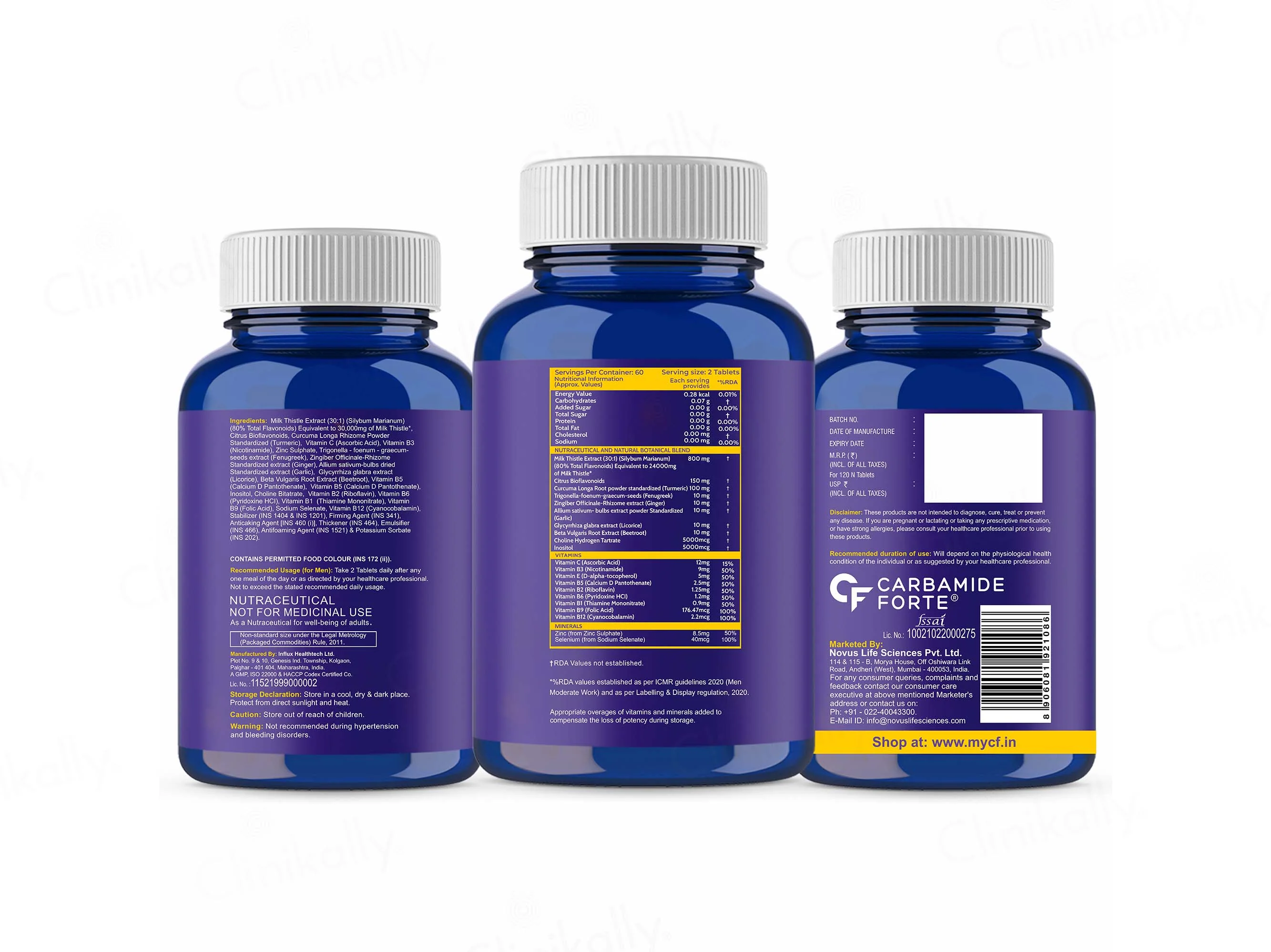 Carbamide Forte Liver Detox Multivitamin Tablet - Image 10