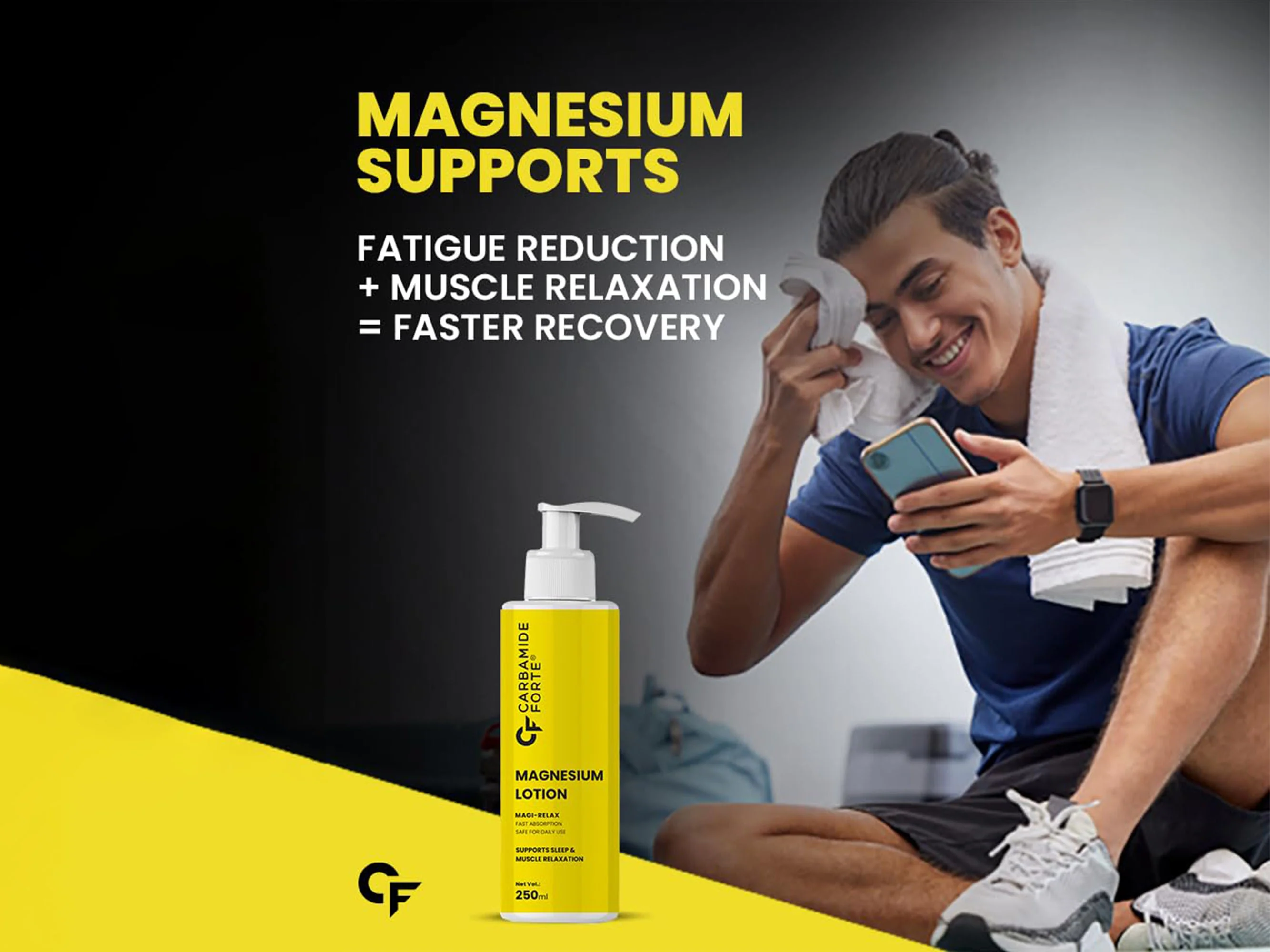 Carbamide Forte Magnesium Lotion For Sleep Support & Muscle Relaxation - Image 5
