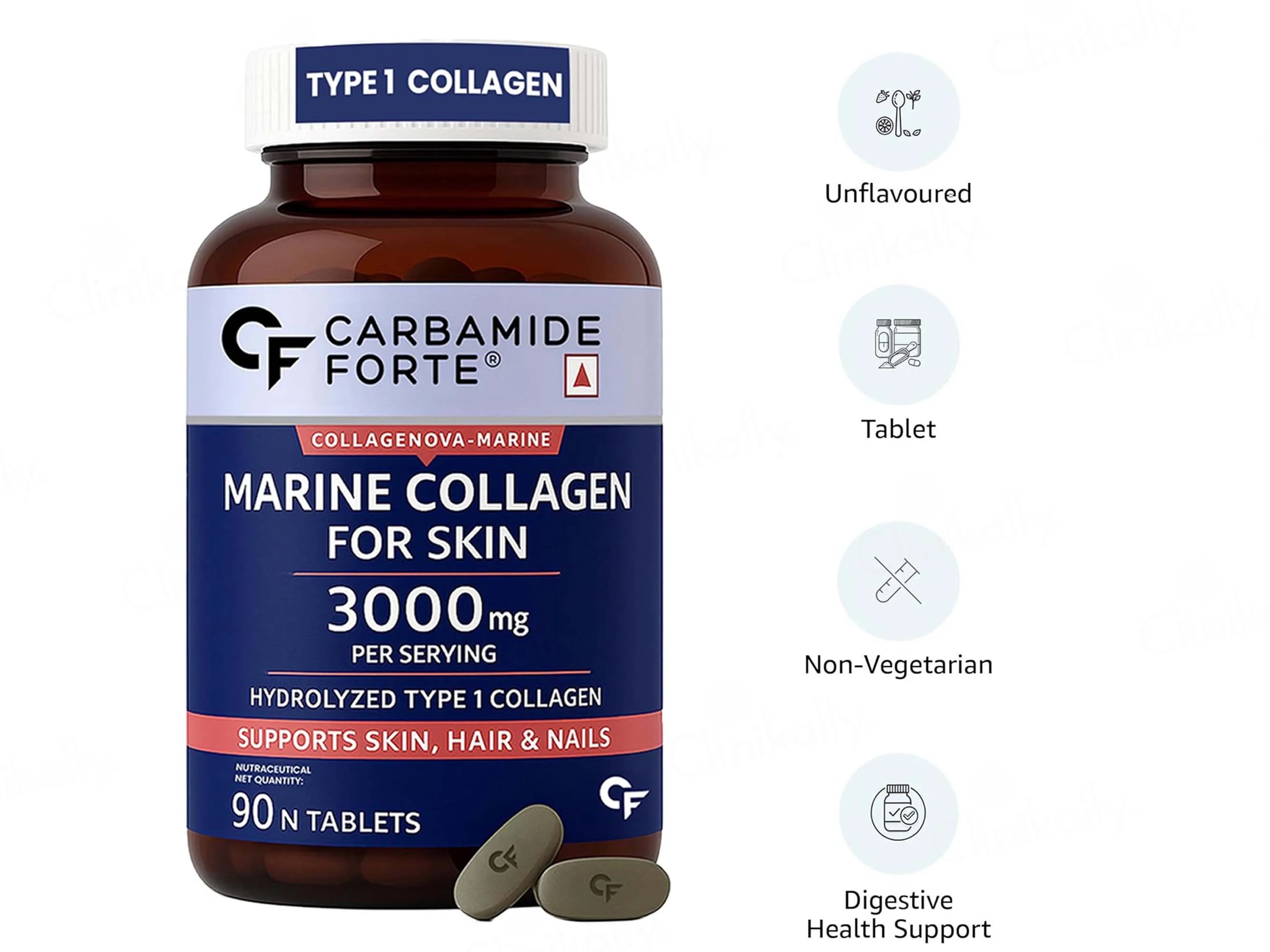 Carbamide Forte Marine Collagen For Skin Tablet For Men - Image 4