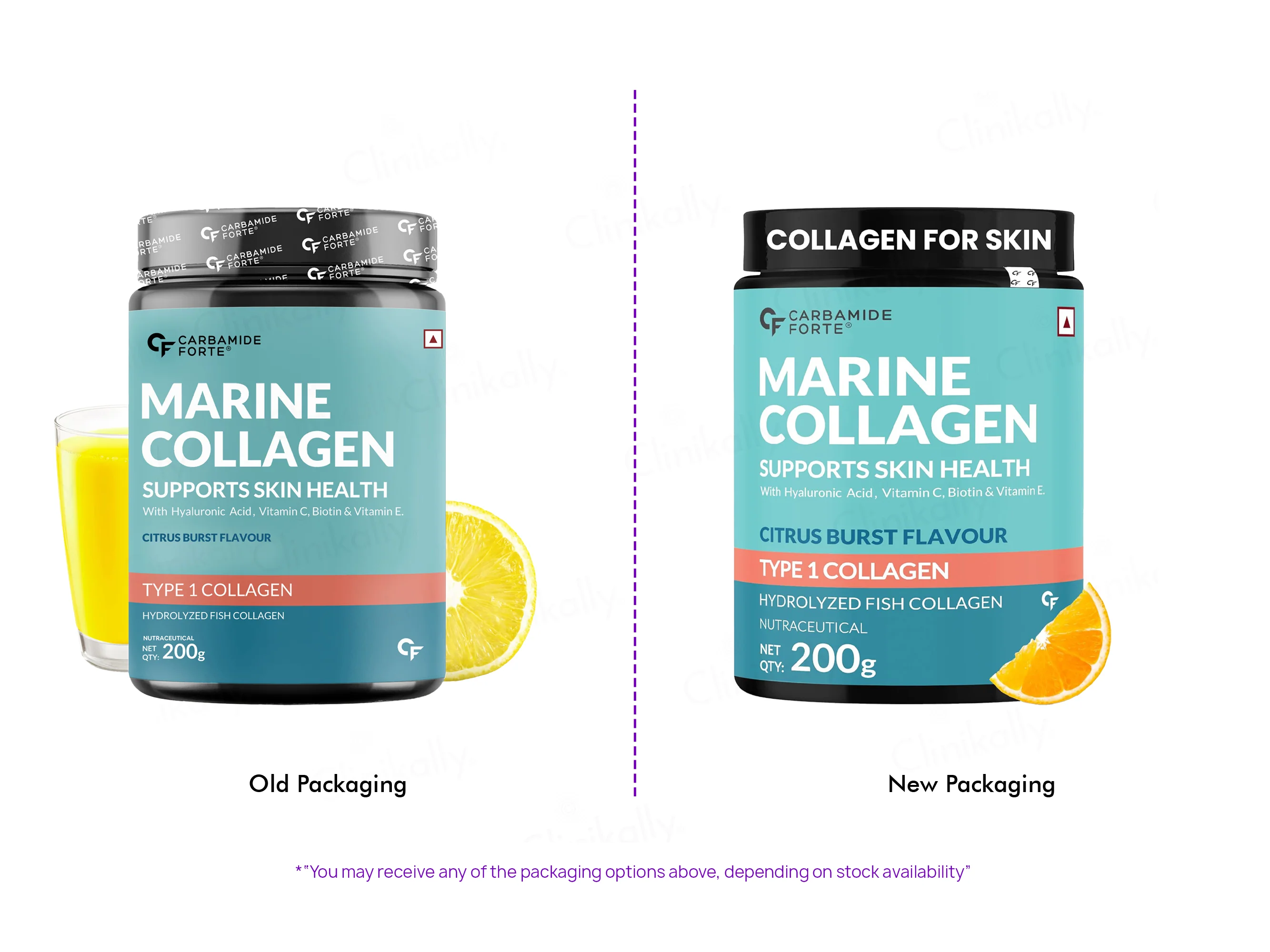 Carbamide Forte Marine Collagen Powder Supplement - Citrus Burst Orange Flavour - Image 2