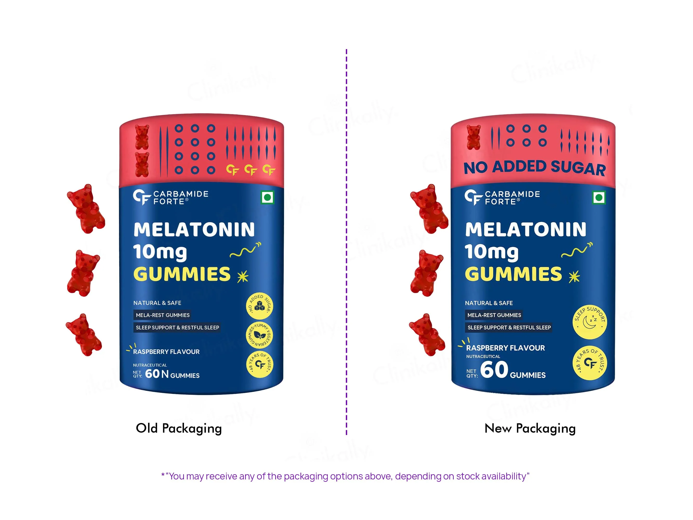 Carbamide Forte Melatonin 10mg Gummies - Raspberry Flavour - Image 2