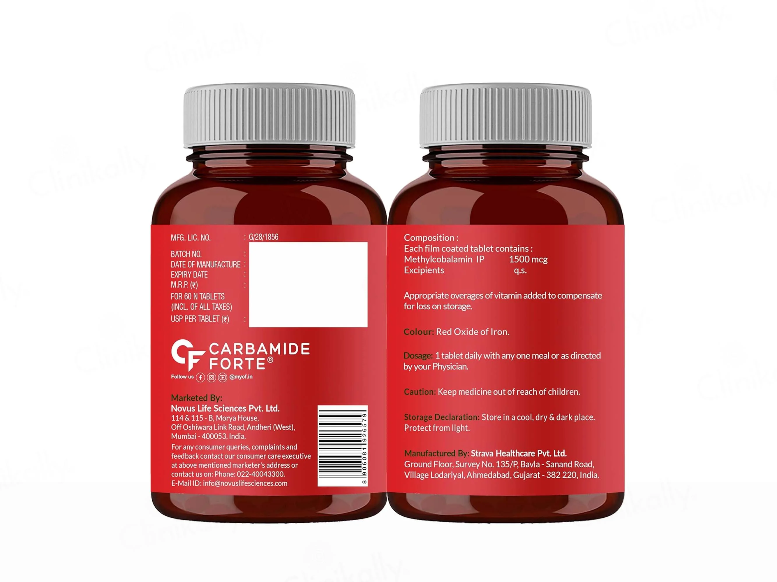 Carbamide Forte Methylcobalamin 1500mcg Tablet - Image 3