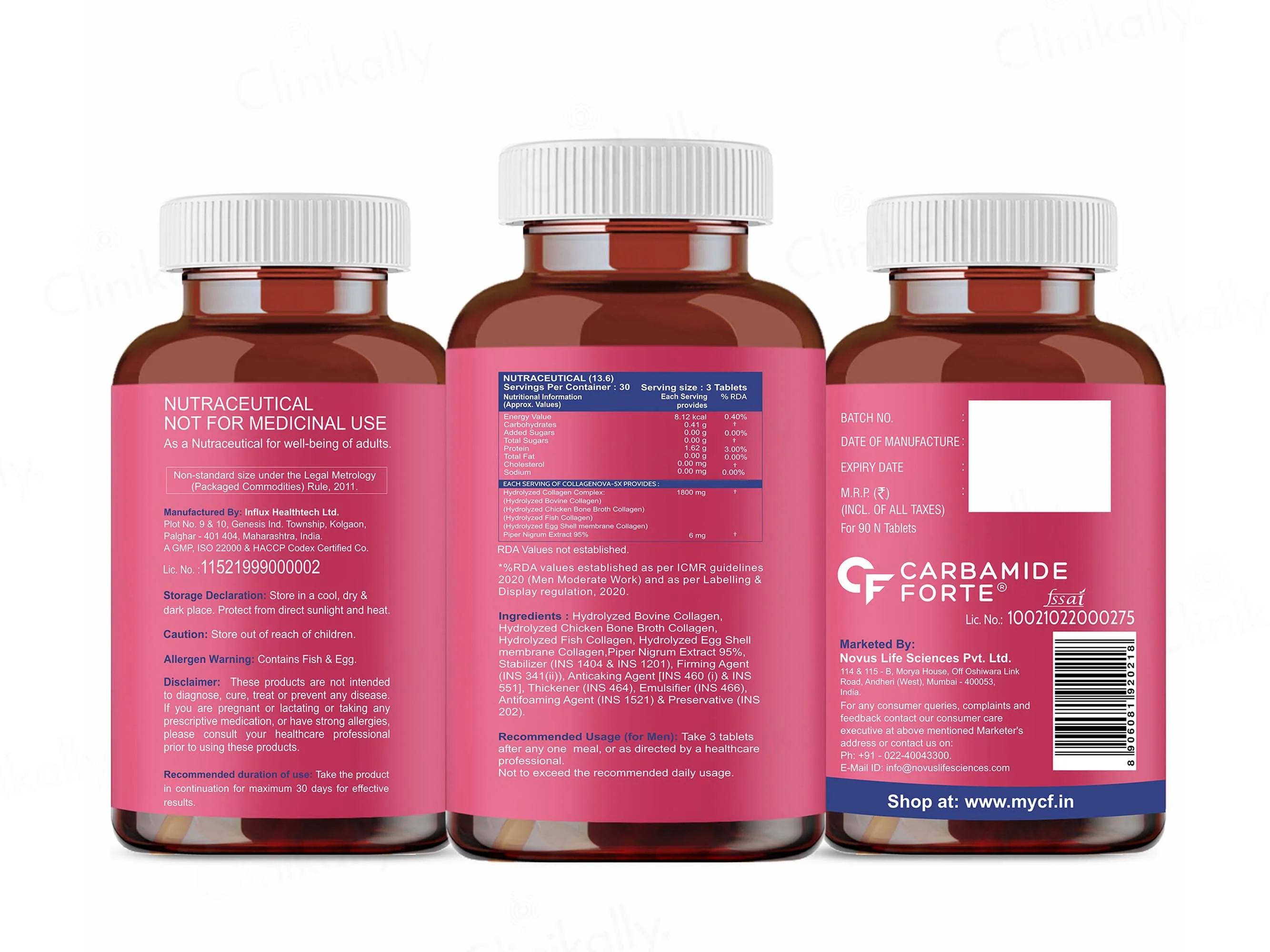 Carbamide Forte Multi Collagen Complex Tablet - Image 9