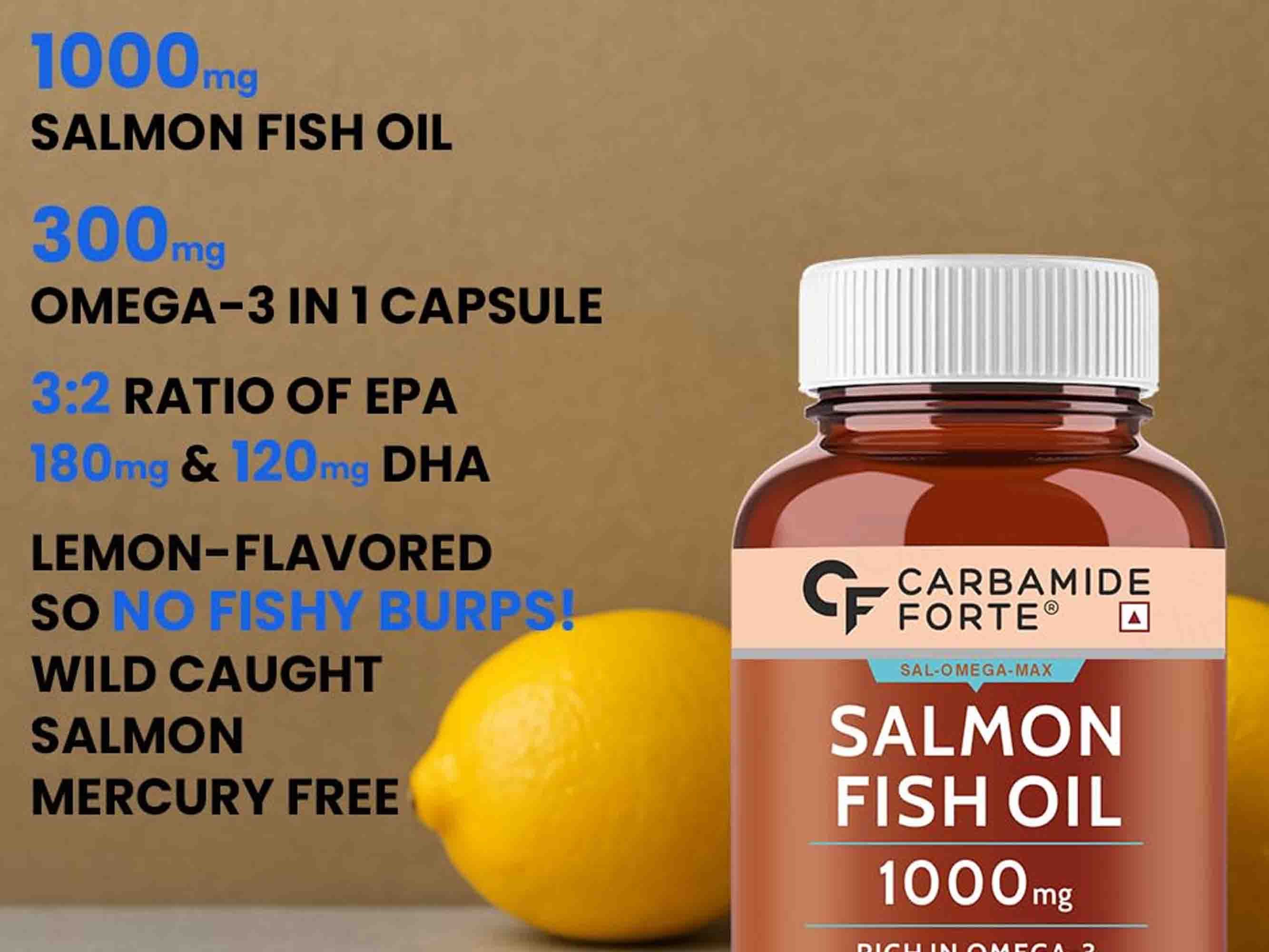 Carbamide Forte Multivitamin With Probiotics & Ginseng + Salmon Fish Oil 1000mg Combo Pack For Men - Image 5