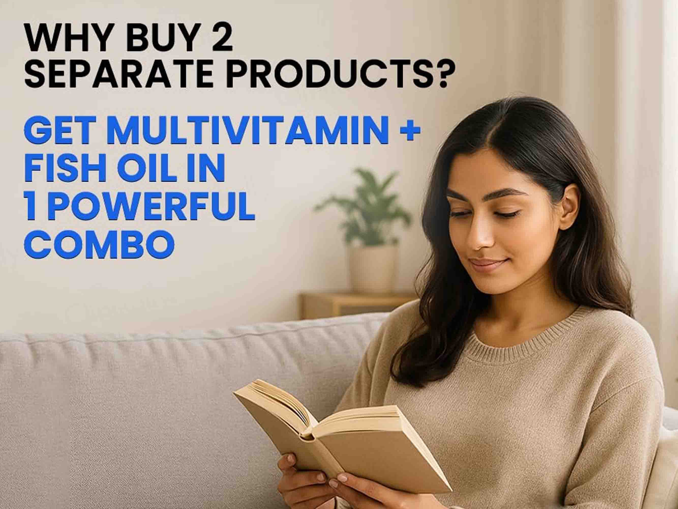Carbamide Forte Multivitamin With Probiotics & Ginseng + Salmon Fish Oil 1000mg Combo Pack For Men - Image 8