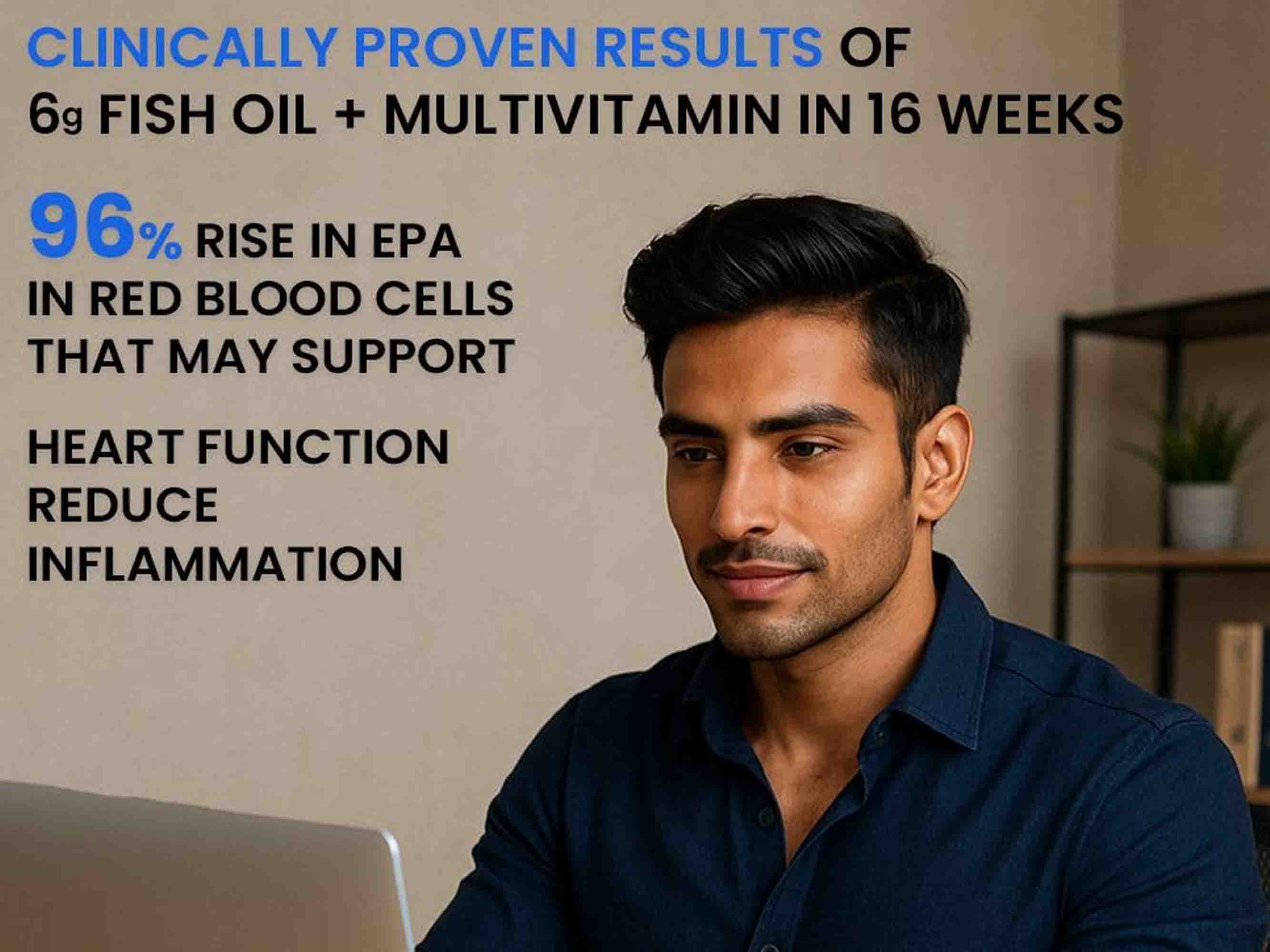 Carbamide Forte Multivitamin With Probiotics & Ginseng + Salmon Fish Oil 1000mg Combo Pack For Men - Image 9