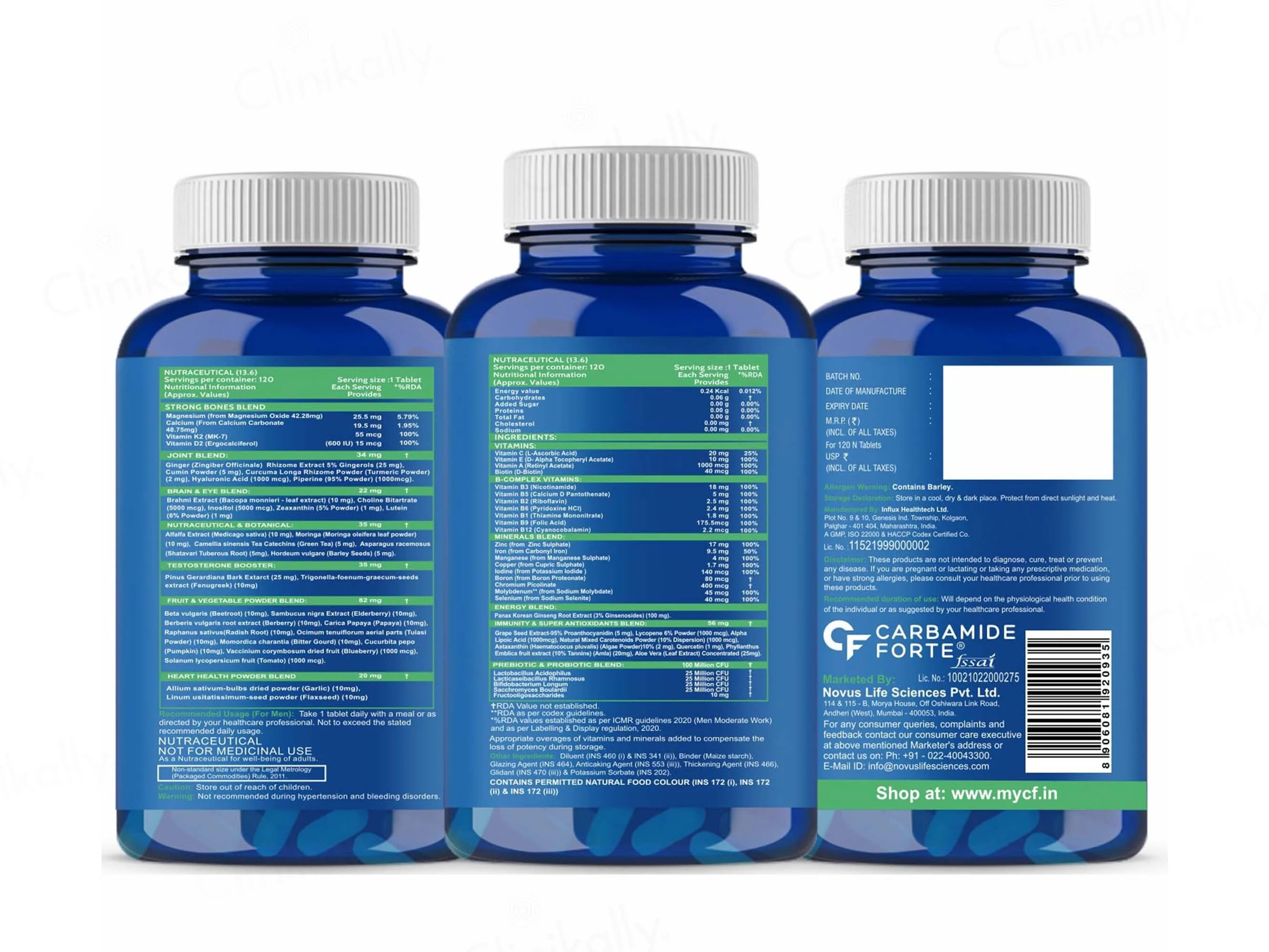Carbamide Forte Multivitamin With Probiotics Tablet For Men - Image 11