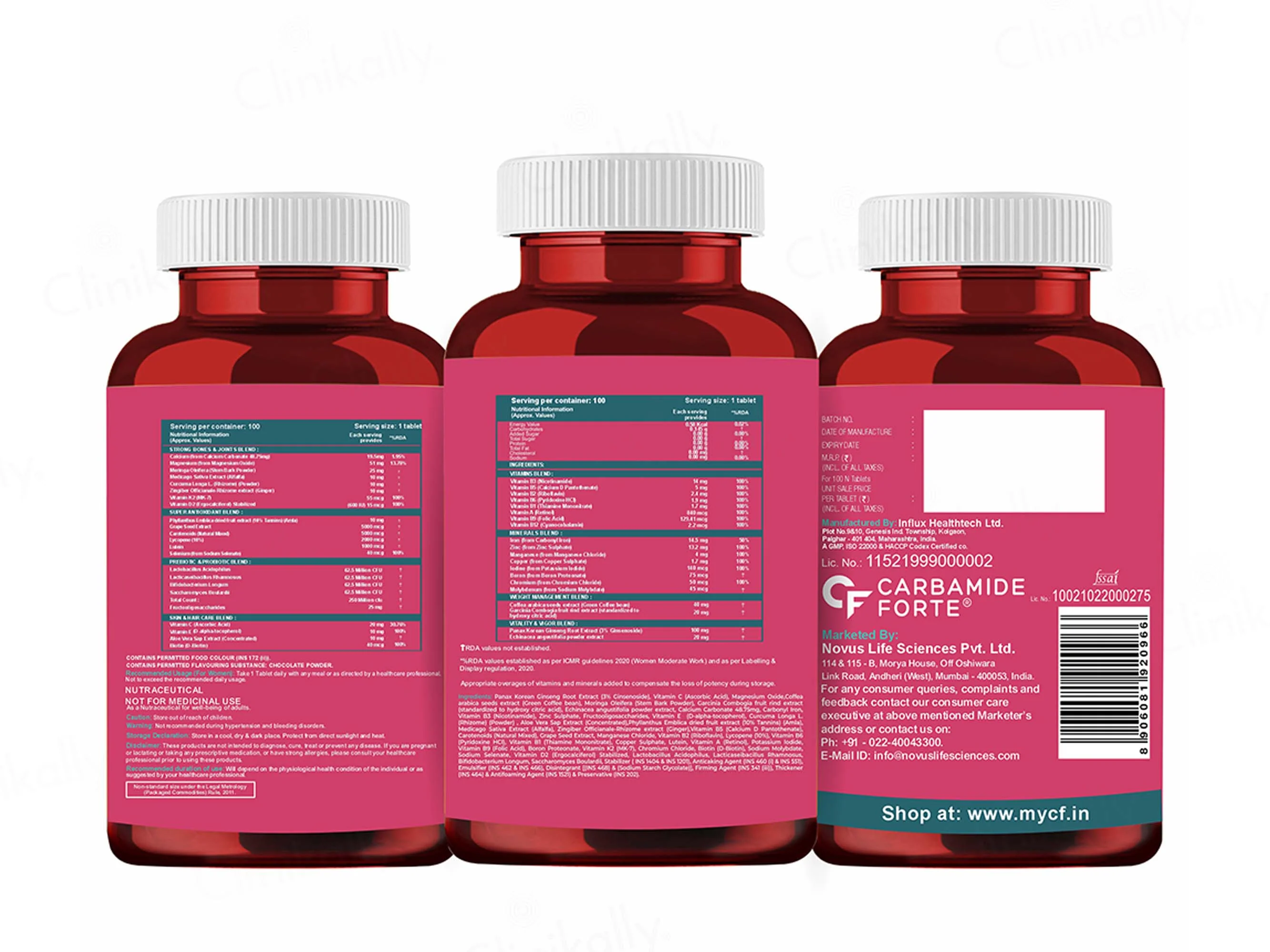 Carbamide Forte Multivitamin With Probiotics Tablet For Women - Image 10