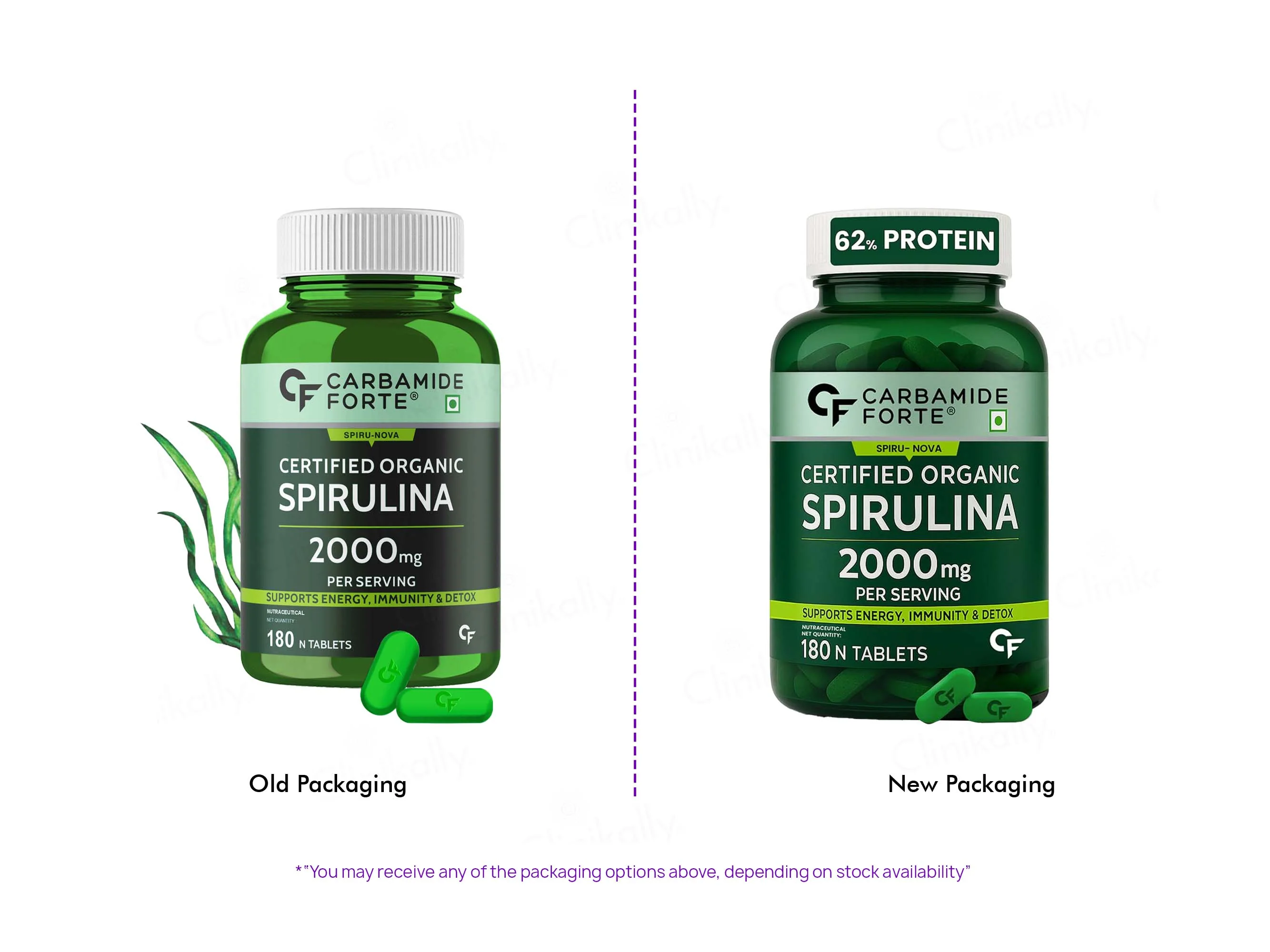 Carbamide Forte Organic Spirulina 2000mg Tablet - Image 2